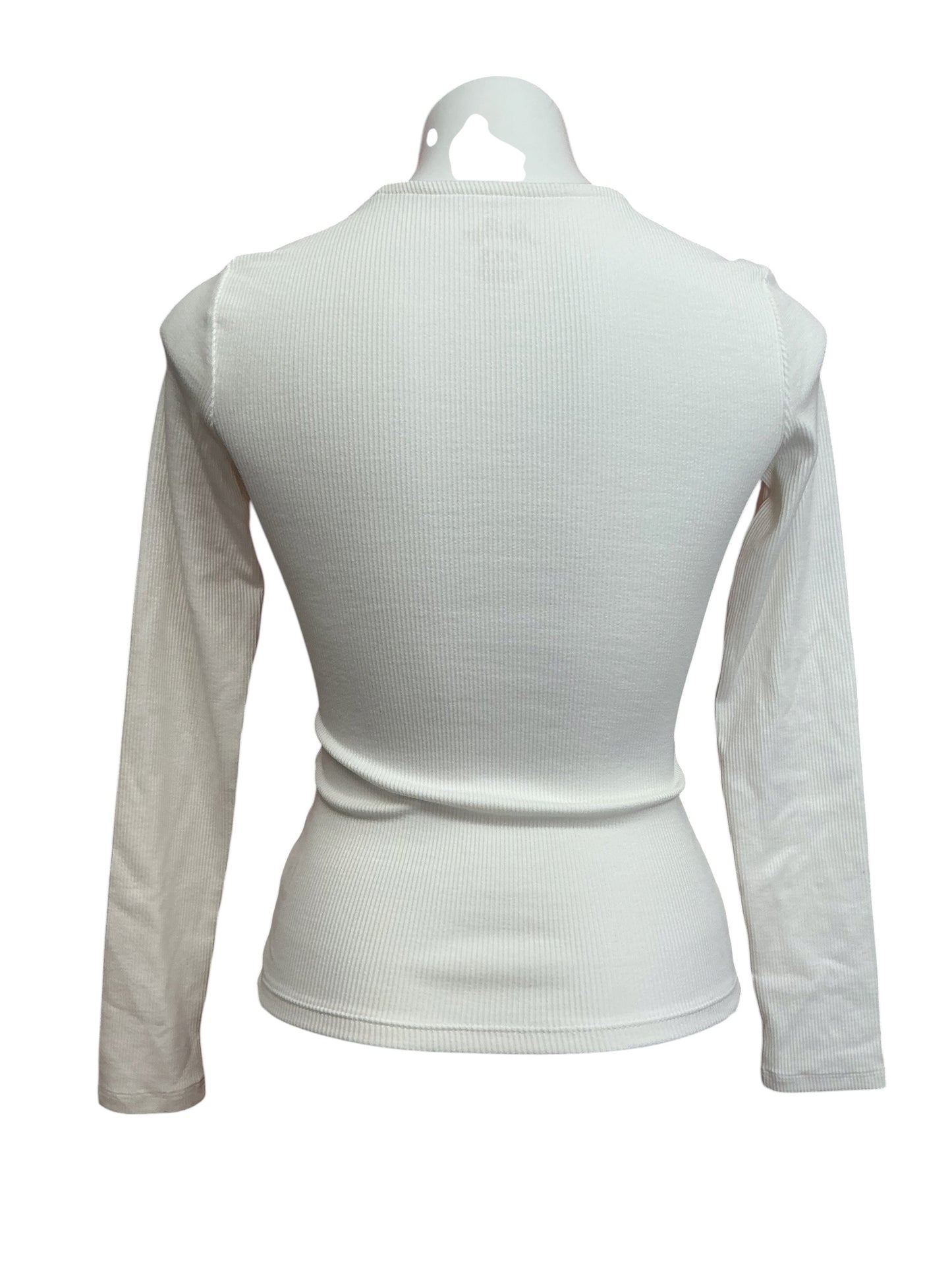 Lilly Pulitzer NWT Beaty Long Sleeve Knit Top Coconut White - Size XXS