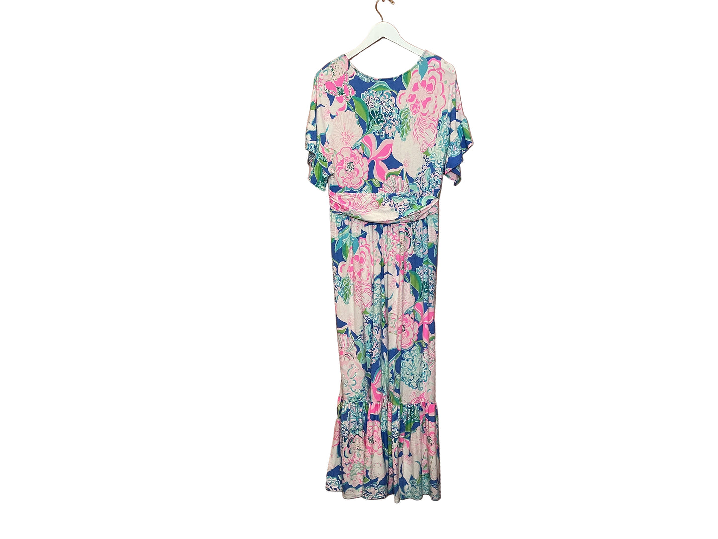 Lilly Pulitzer Jessi Midi Dress Multi PEONY FOR YOUR THOUGHTS - Size XL