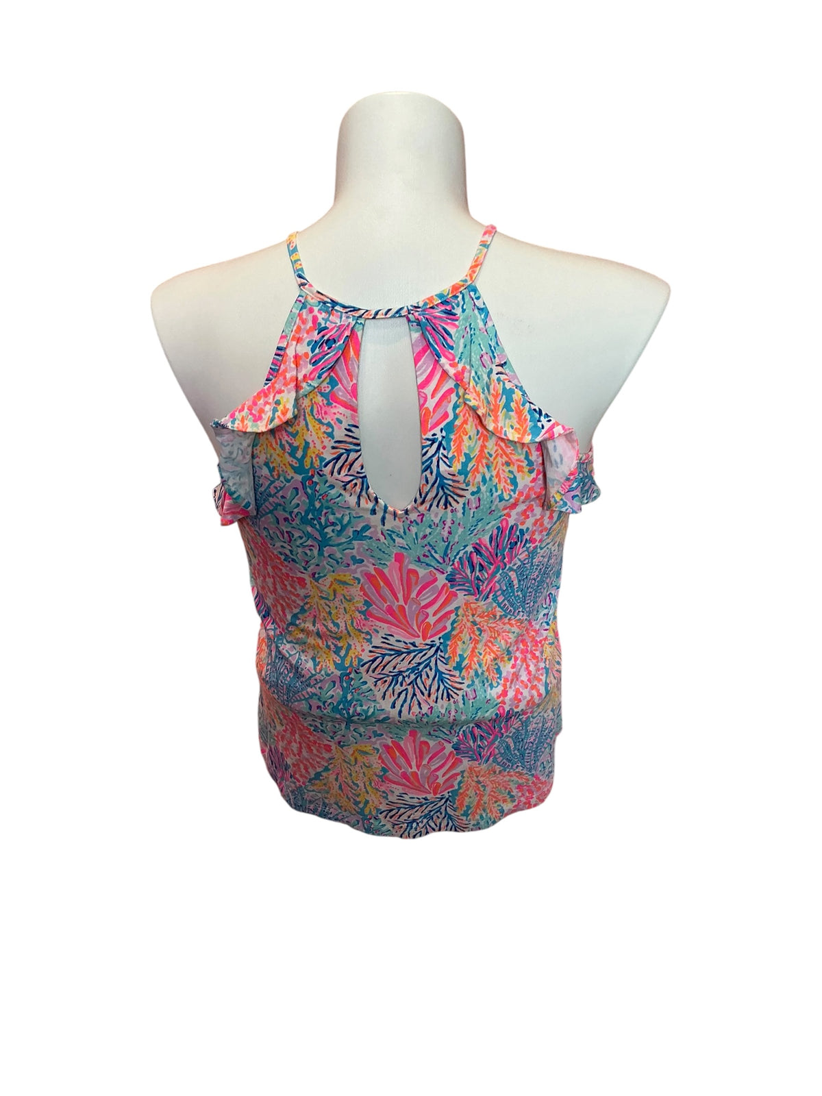 Lilly Pulitzer Billie Halter Top Multi Splashdance - Size S