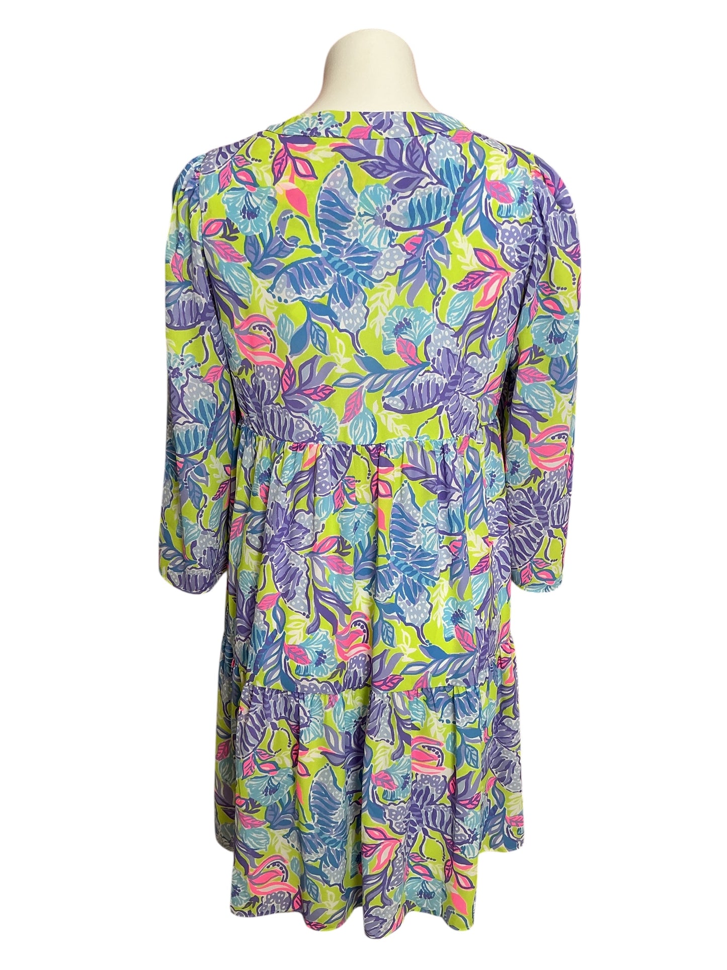 Lilly Pulitzer Martine Lileeze Dress Dew Drop Stay Fly - Size S