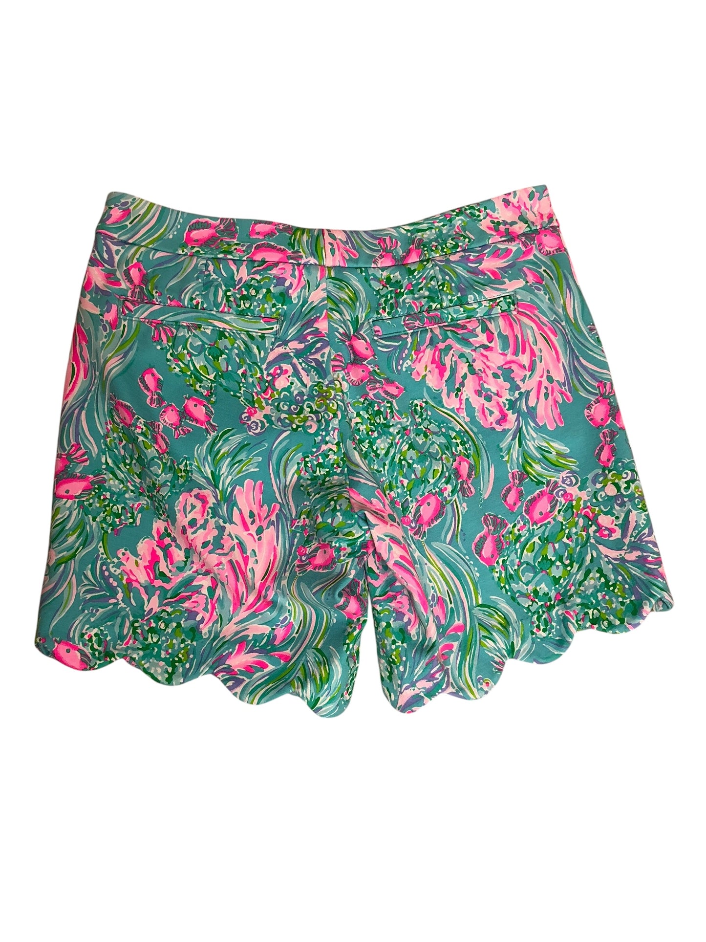Lilly Pulitzer Buttercup Knit Short Amalfi Blue Best Fishes - Size 2