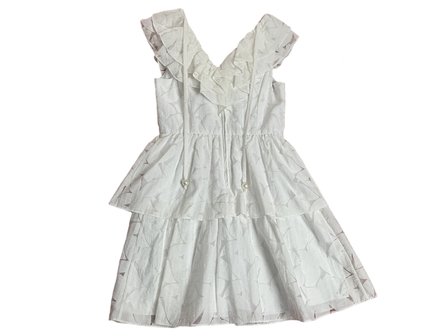 Lilly Pulitzer Ritamarie V-Neck Dress - Resort White Flora Faille - Size 0