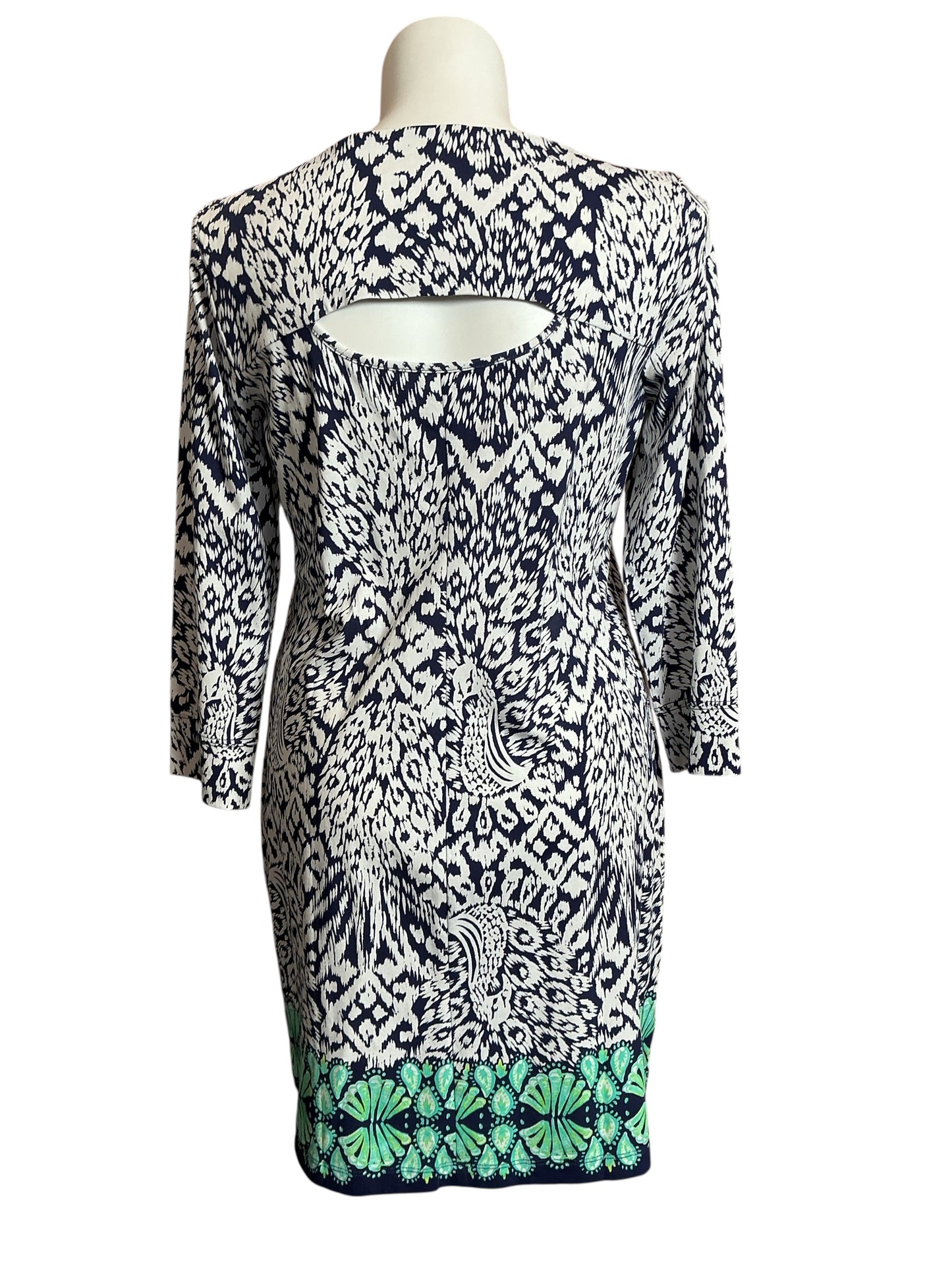 Lilly Pulitzer Hollee Dress Iris Blue Zanzibar Zoo - Size XL