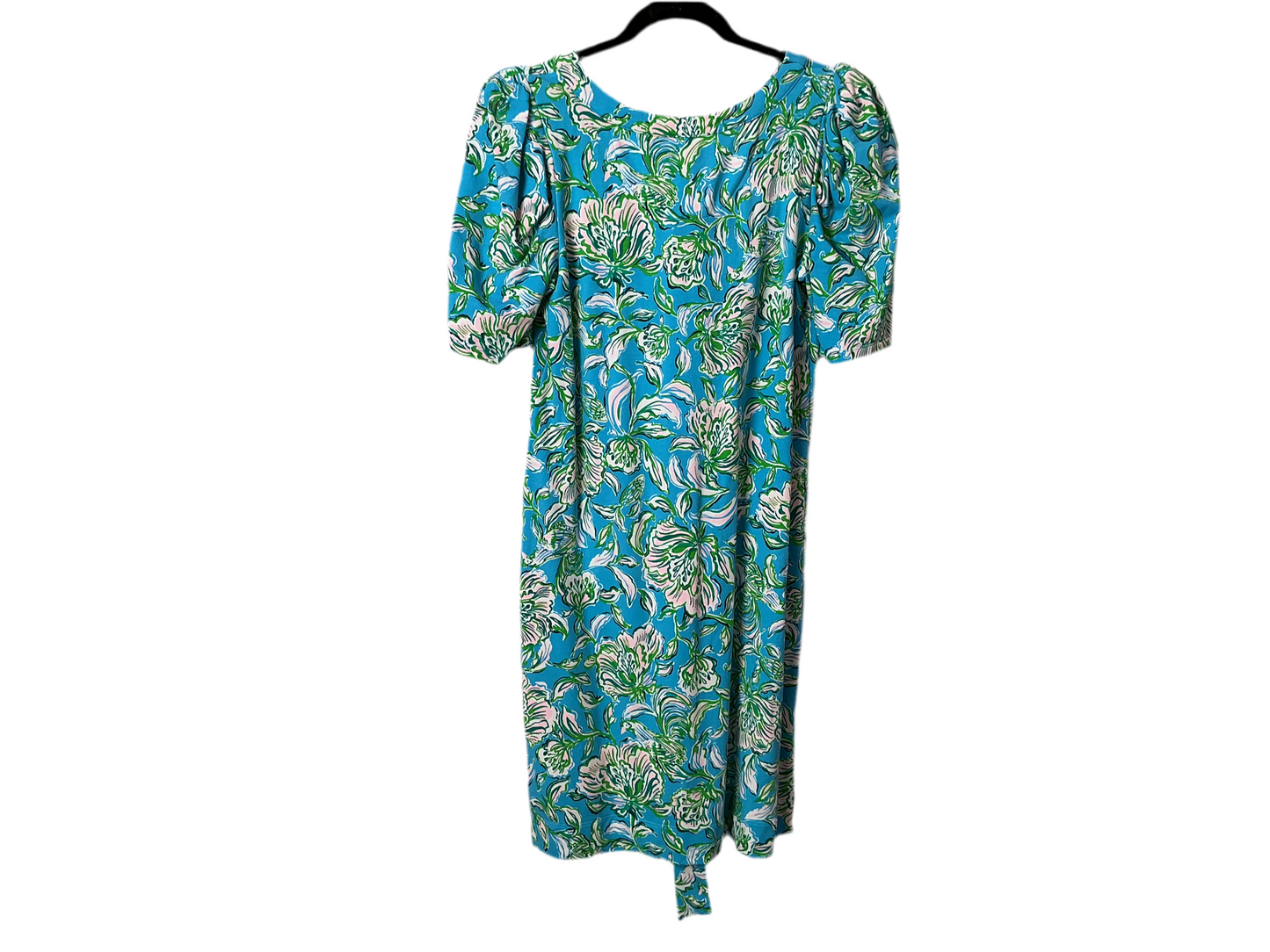 Lilly Pulitzer Harriet Elbow Sleeve Dress - Cumulus Blue Chick Magnet Engineered - Size M