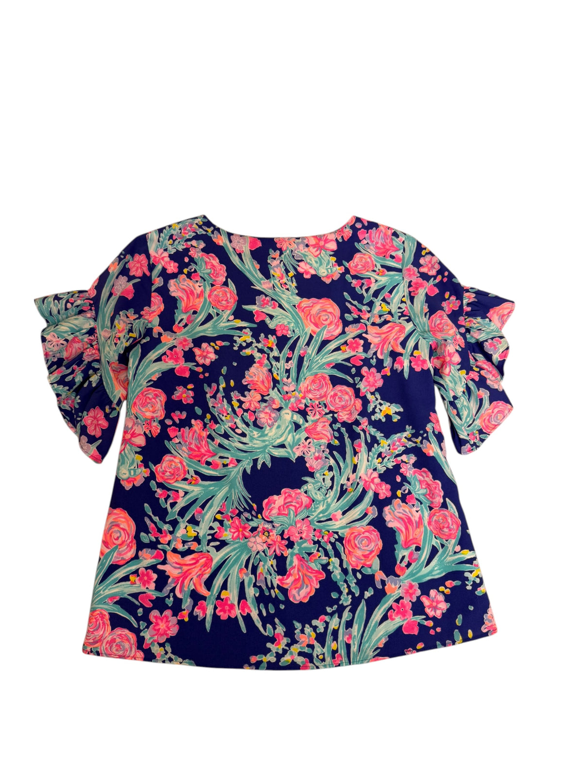 Lilly Pulitzer Darlah Top Corsica Blue Toucan Party - Size XXS