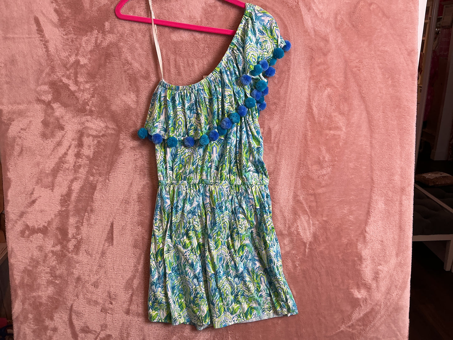 Lilly Pulitzer NWT - Idara Romper - Resort White Out To Play - Size S