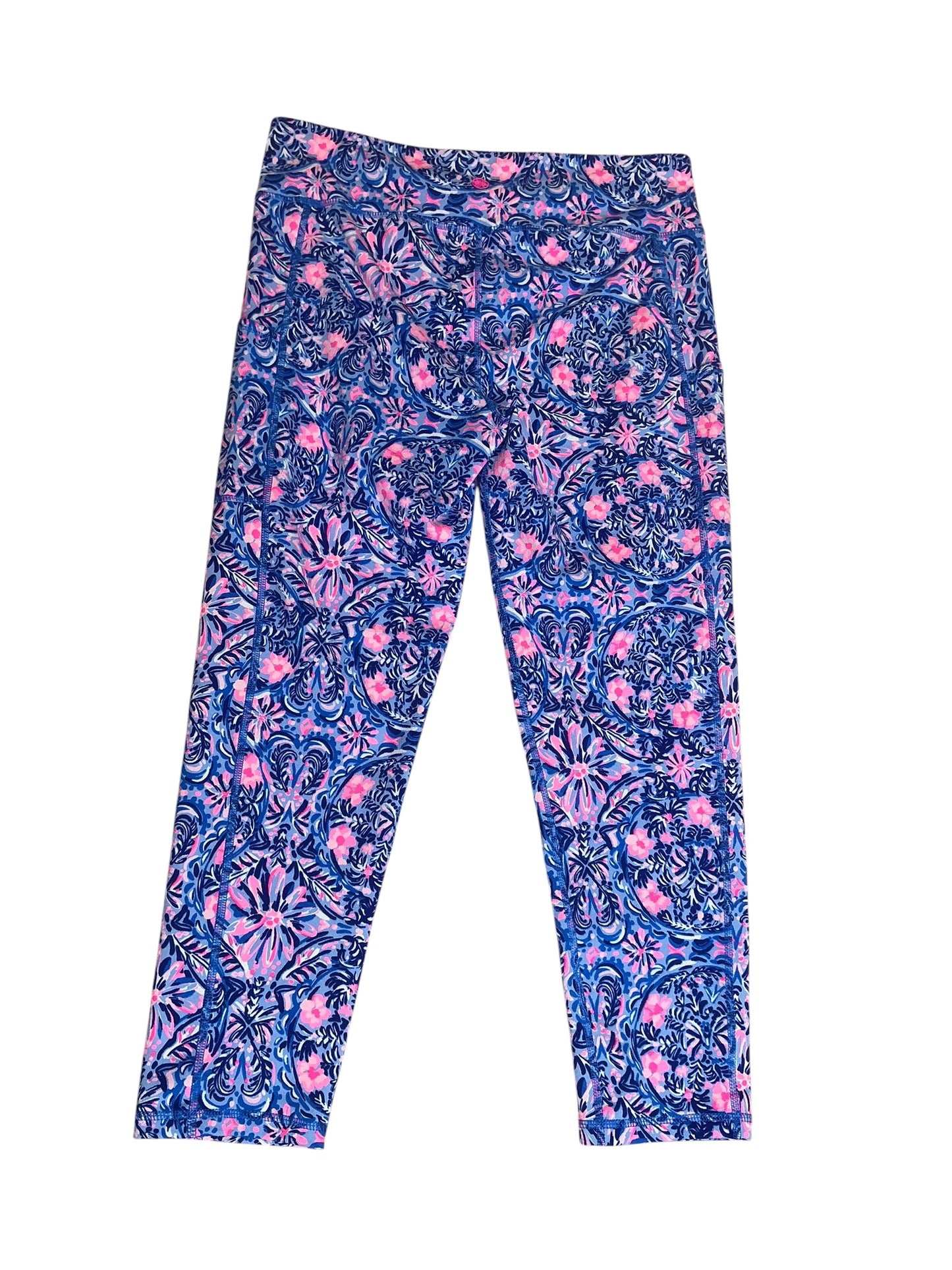 Lilly Pulitzer Weekender Midi Legging Blue Peri Takin It Easy - Size L