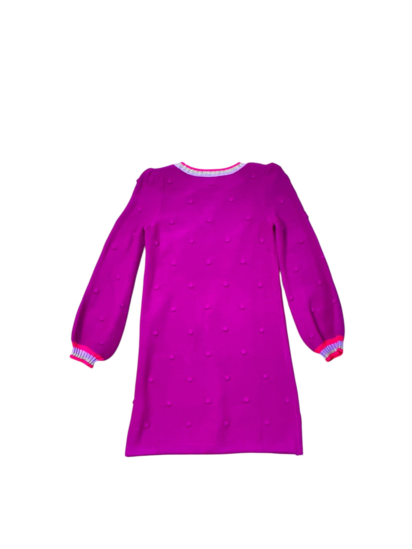 Lilly Pulitzer Girls Mini Verna Sweater Dress - Elderberry - Size L 8-10