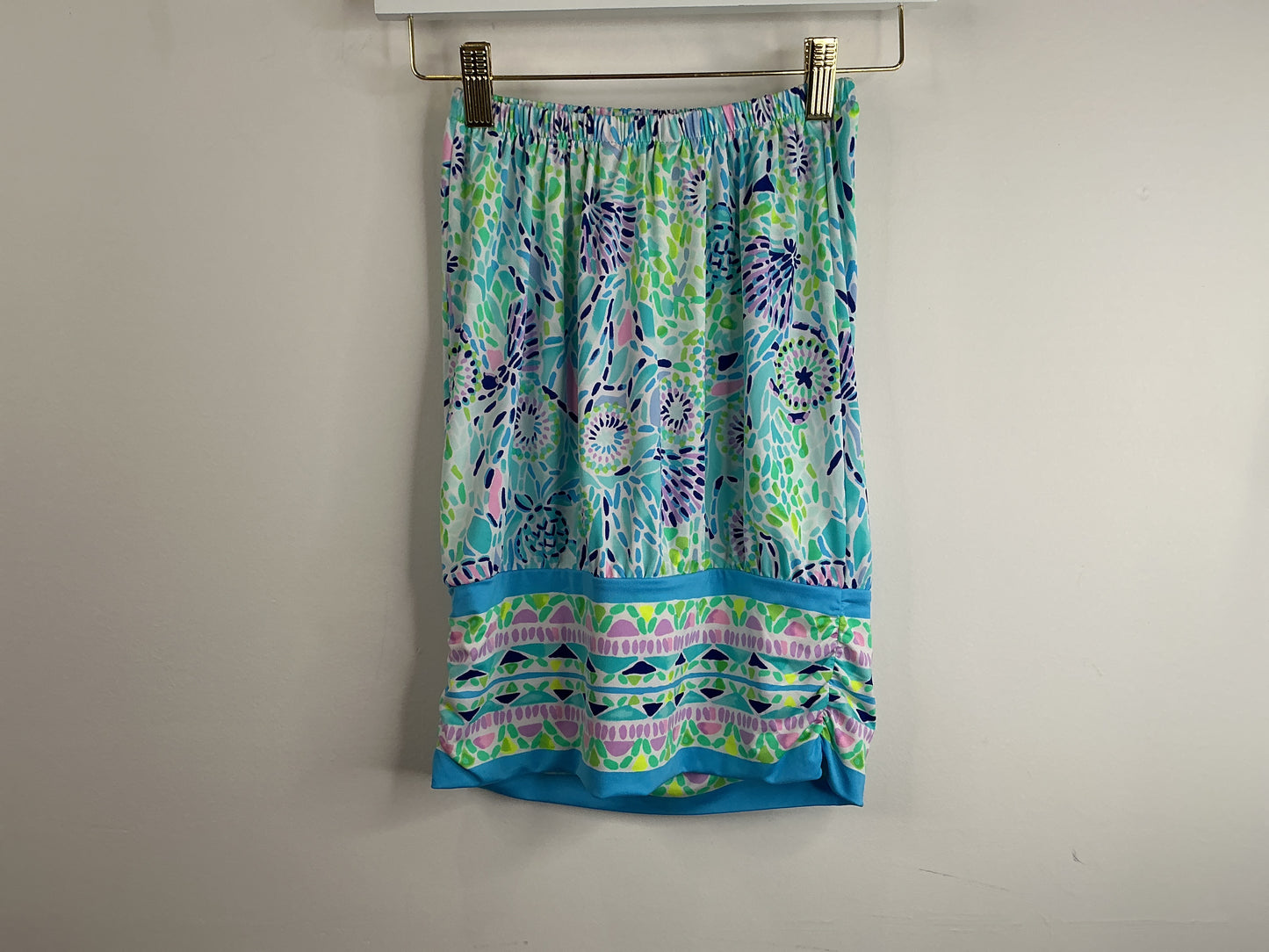 Lilly Pulitzer NWT Adella Top Blue Ibiza Open Water Engineered Top - Size XXS