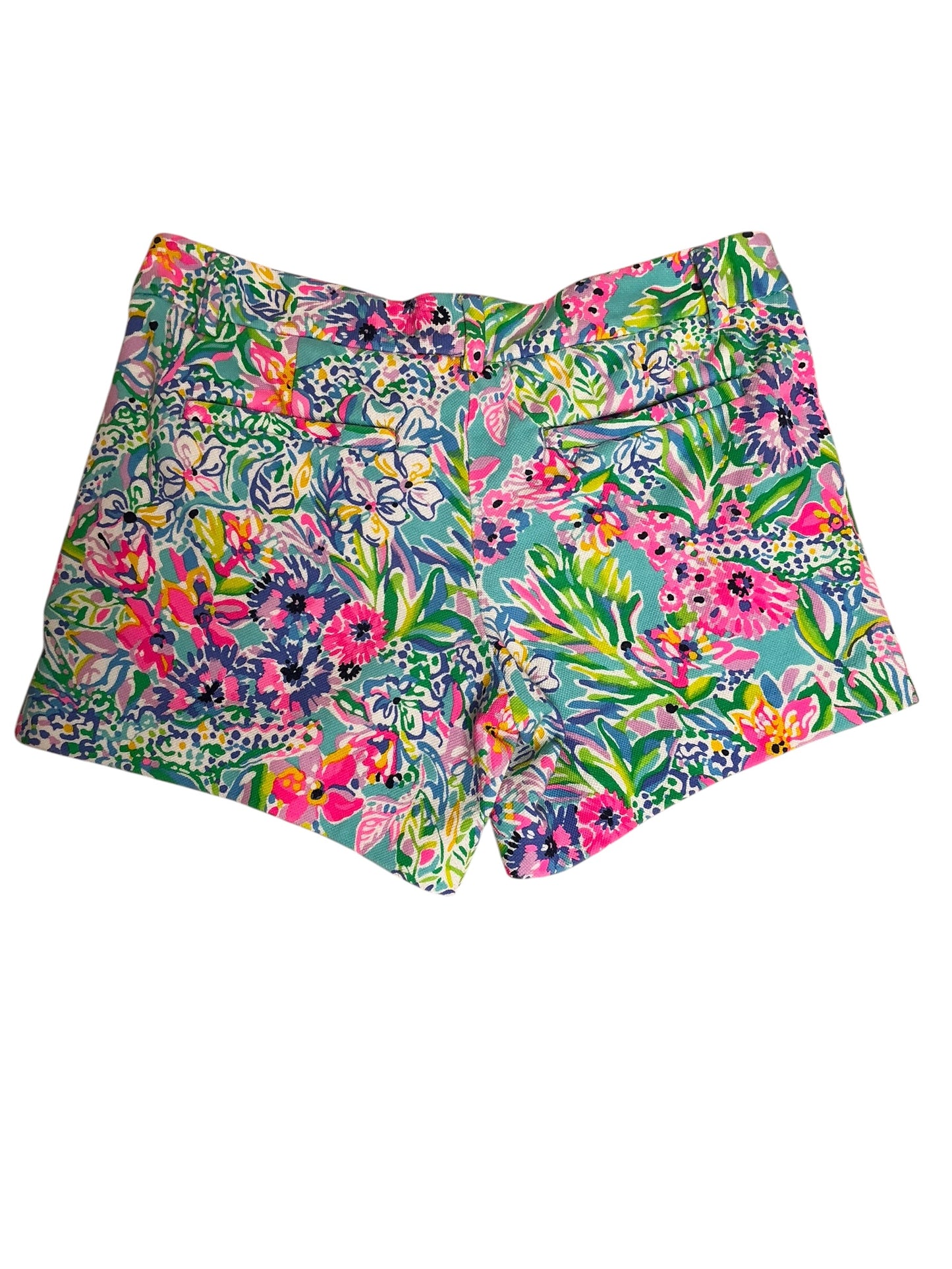 Lilly Pulitzer Callahan Knit Short Amalfi Blue Alligator Isle - Size 2
