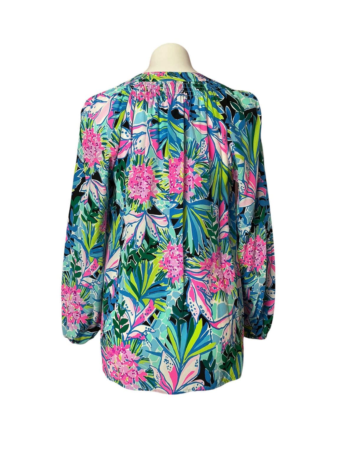 Lilly Pulitzer Elsa Silk Top You Me And Giraffee - Size 4