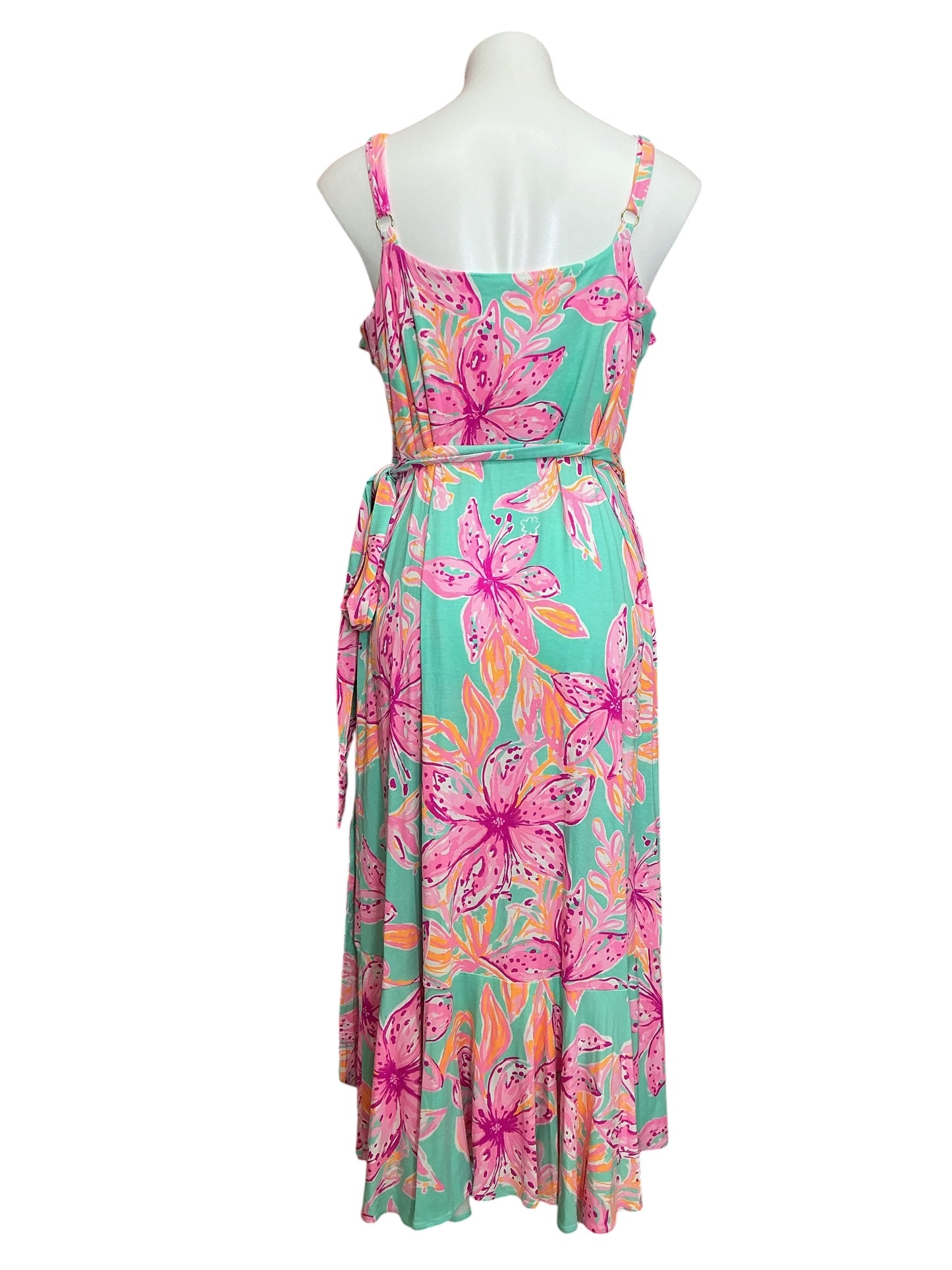 Lilly Pulitzer NWT Fontaine Knee Length - Surf Blue Bonita Bloom - Size XL