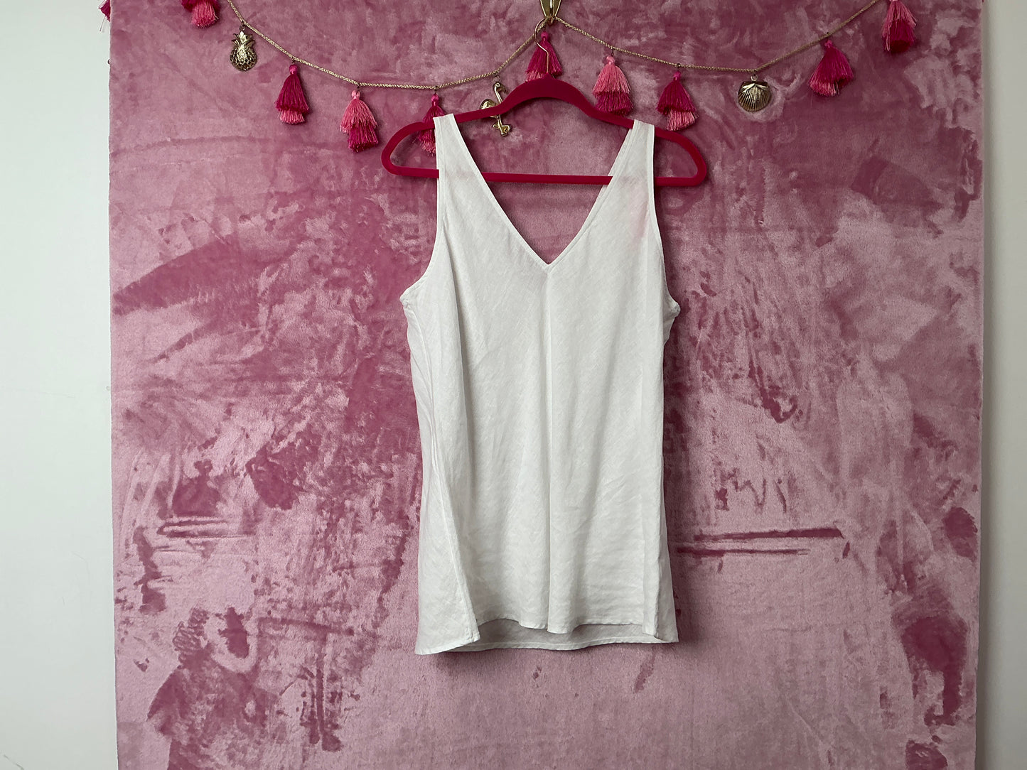 Lilly Pulitzer NWT Florin Sleeveless Linen Top Resort White - Size M