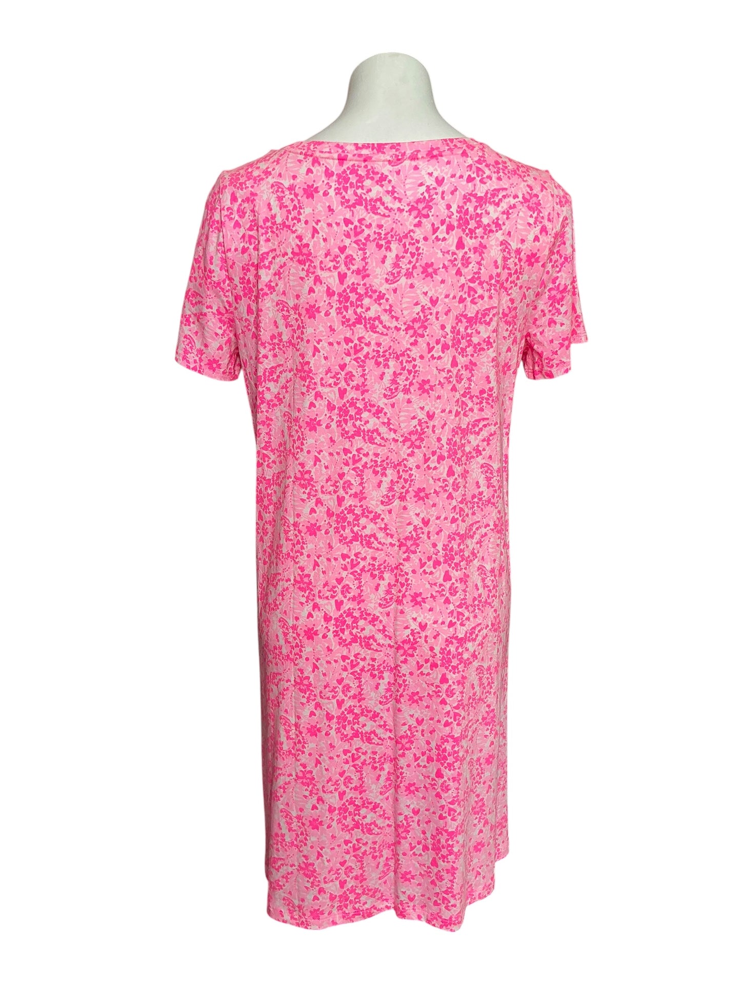 Lilly Pulitzer NWT Cody Short Sleeve Dress Pink Shandy Invest A Gator - Size L