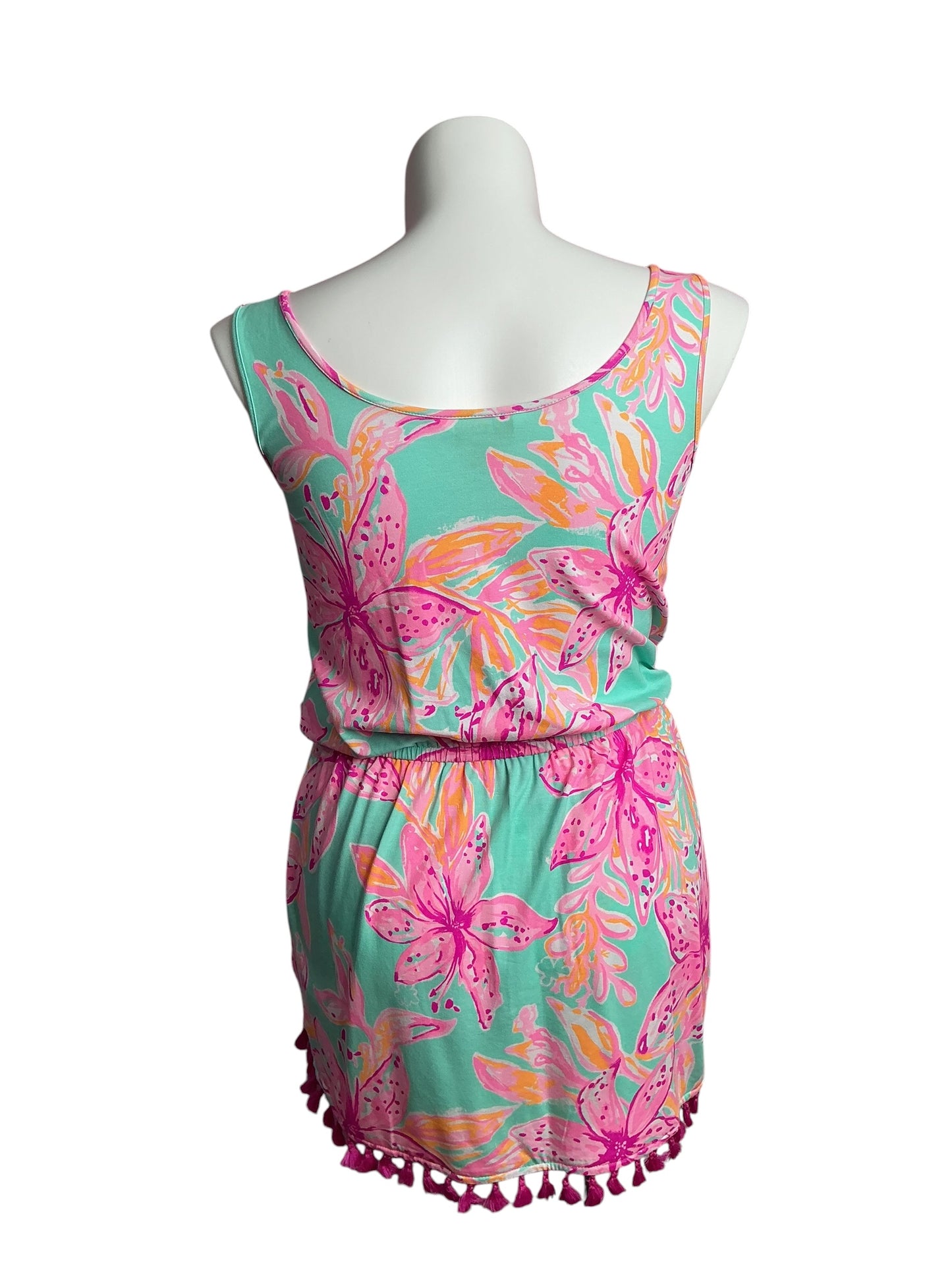 Lilly Pulitzer- NWT Jarrett Romper Surf Blue Bonita Blooms Size M