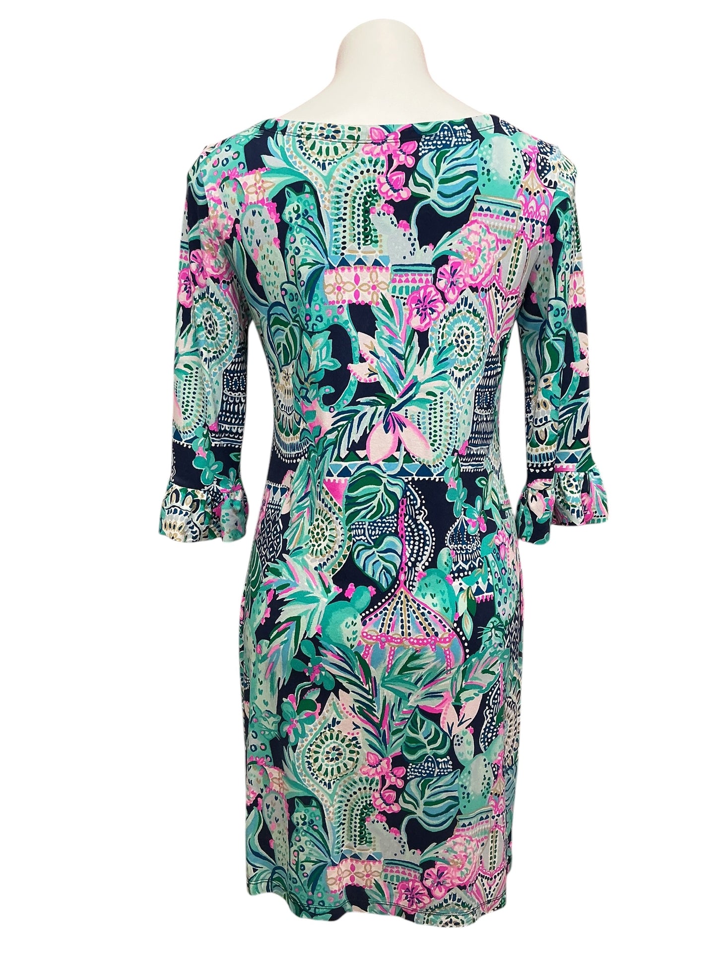 Lilly Pulitzer Sophie Ruffle Dress Lookin Sharp - Size M