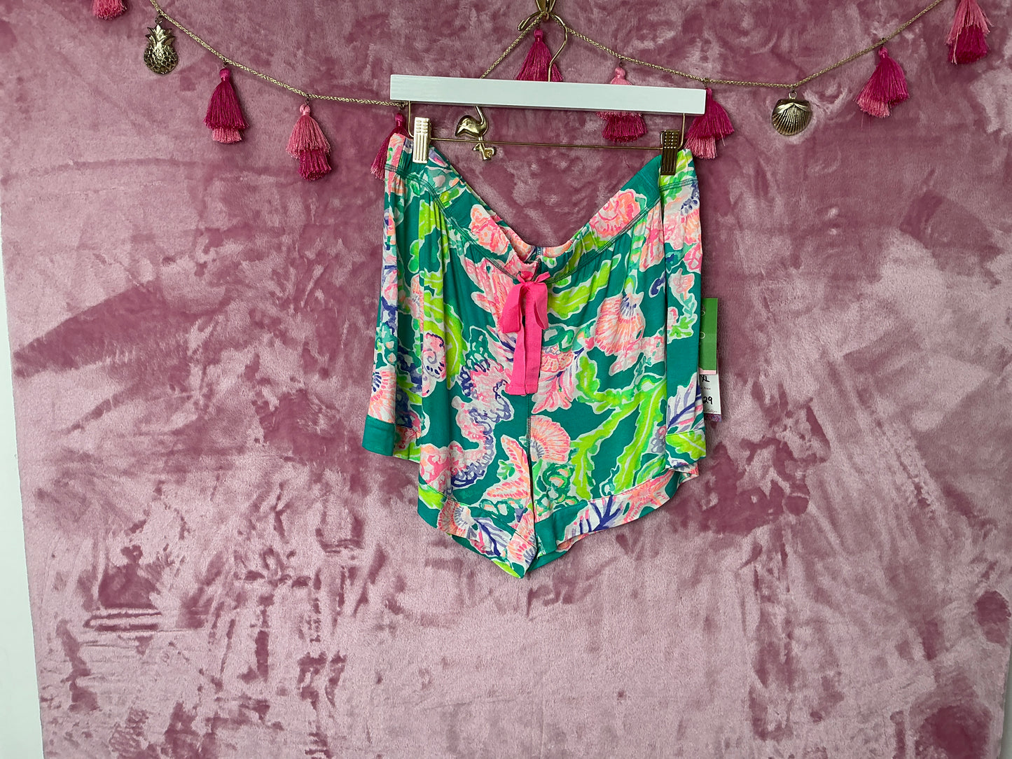 Lilly Pulitzer Short NWT - Knit PJ Short - Multi - Shell Search - Size XL