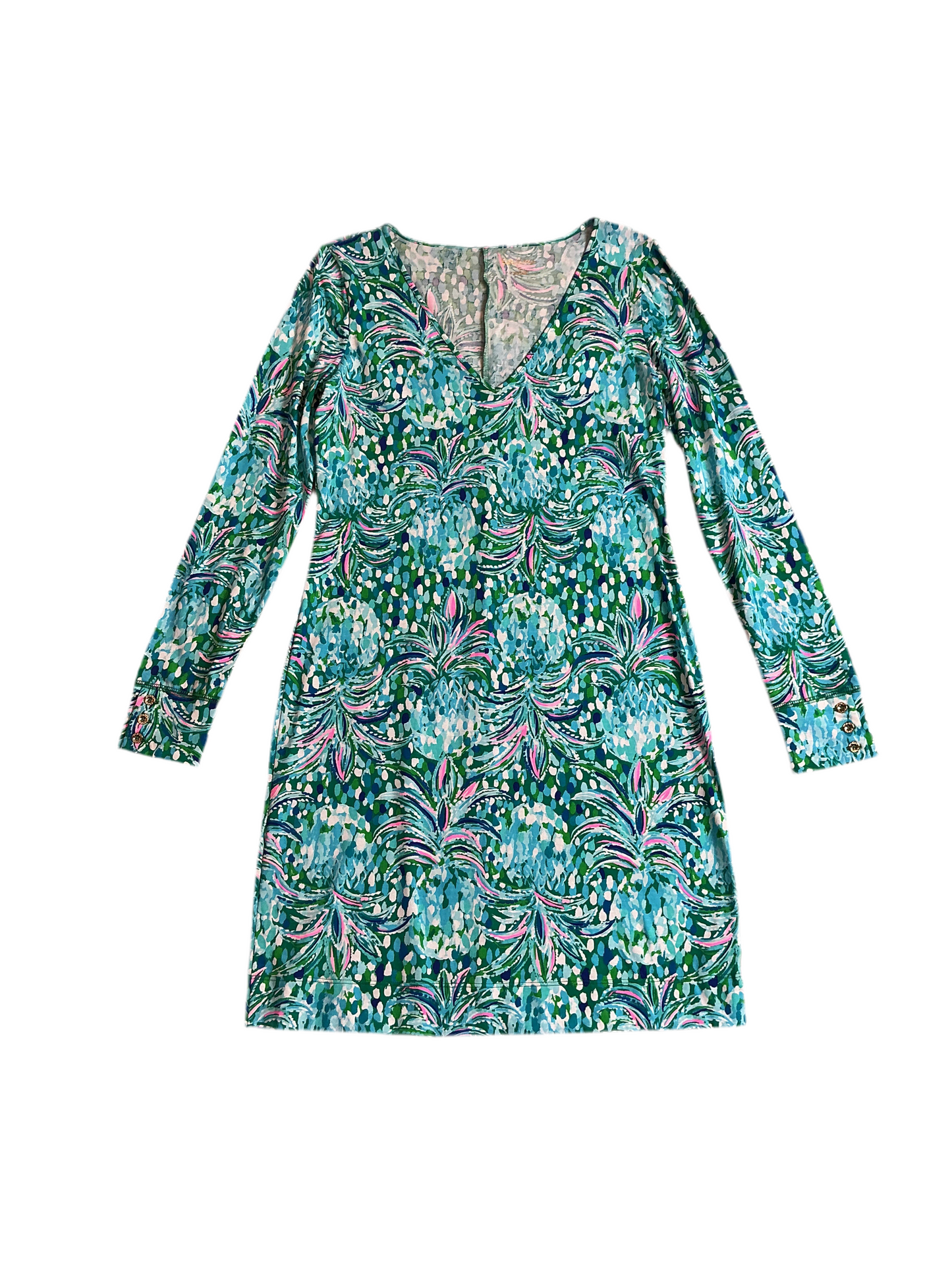 Lilly Pulitzer NWT Davie Dress Emerald Isle Pineapple Of My Eye - Size S