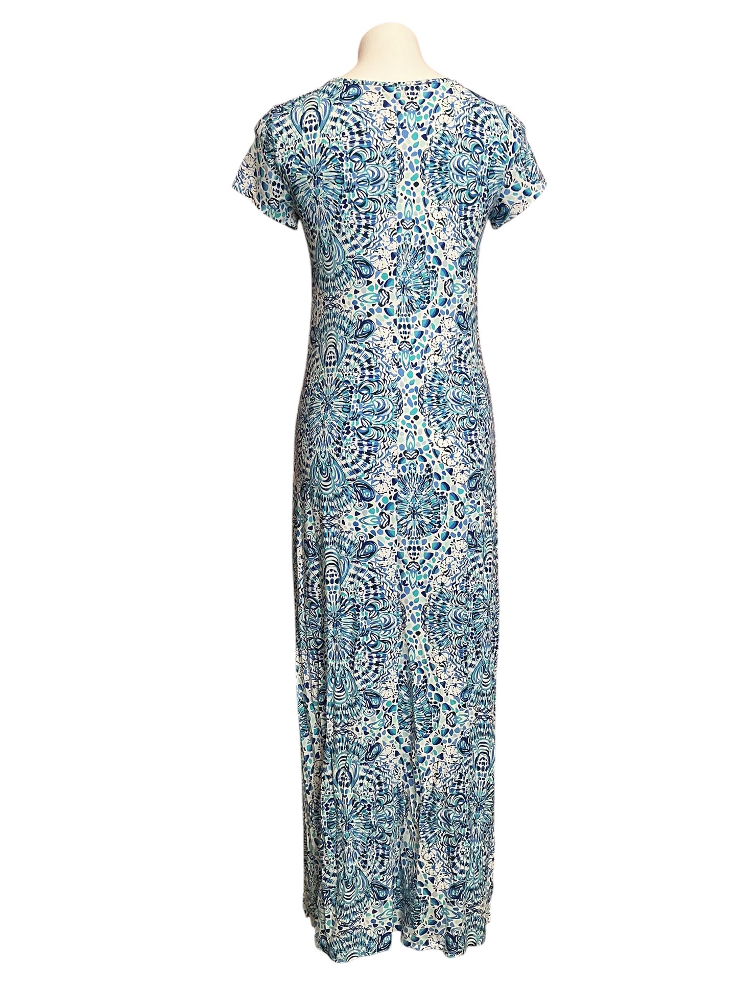 Lilly Pulitzer Wynne Maxi Dress Call My Shell Phone - Size S