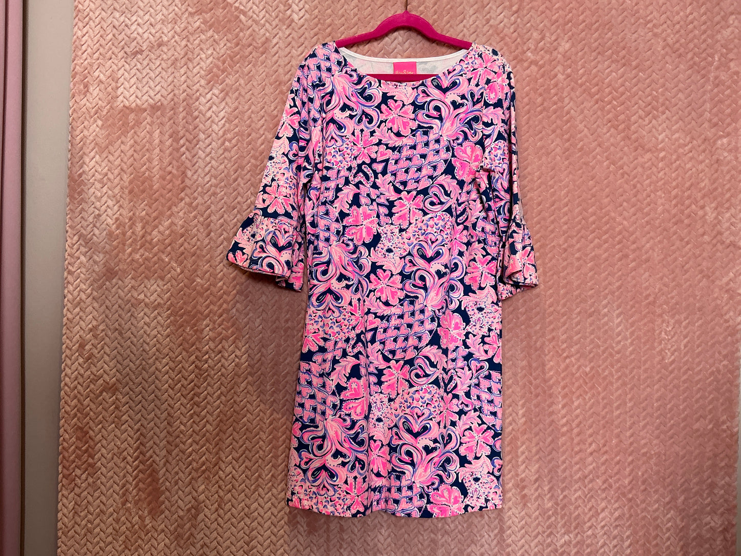 Lilly Pulitzer Kids Dress NWT - Ellimae Dress - Indigo - Love You Bunches - Size XL