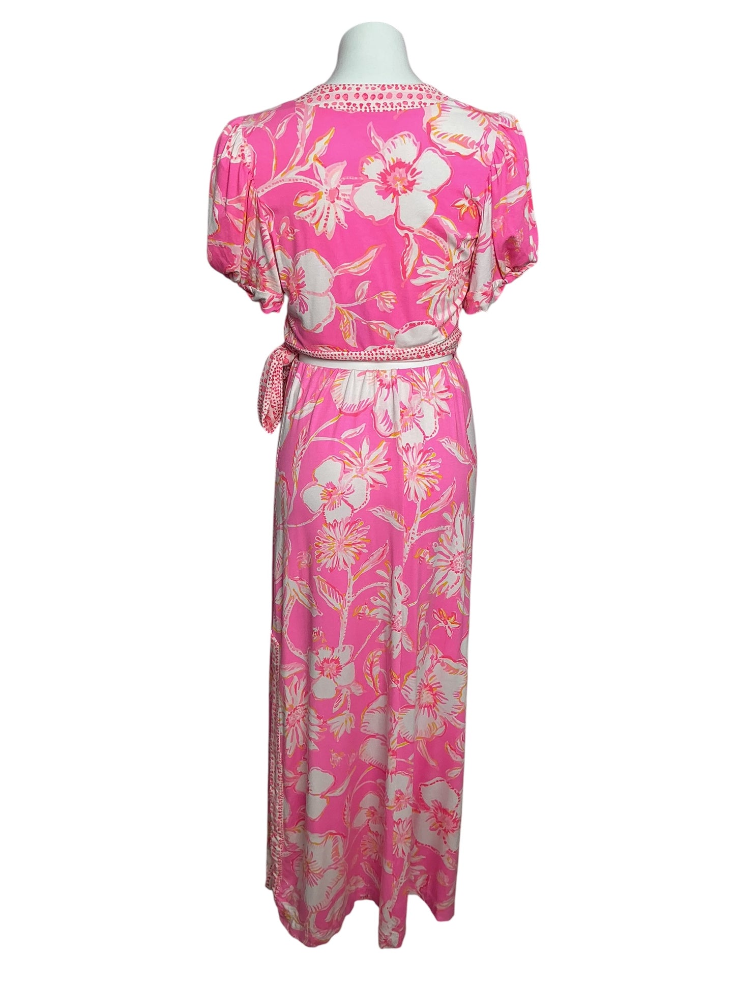 Lilly Pulitzer Sailynn 2 Piece Maxi Set Prosecco Pink Beachy Blooms - Size M