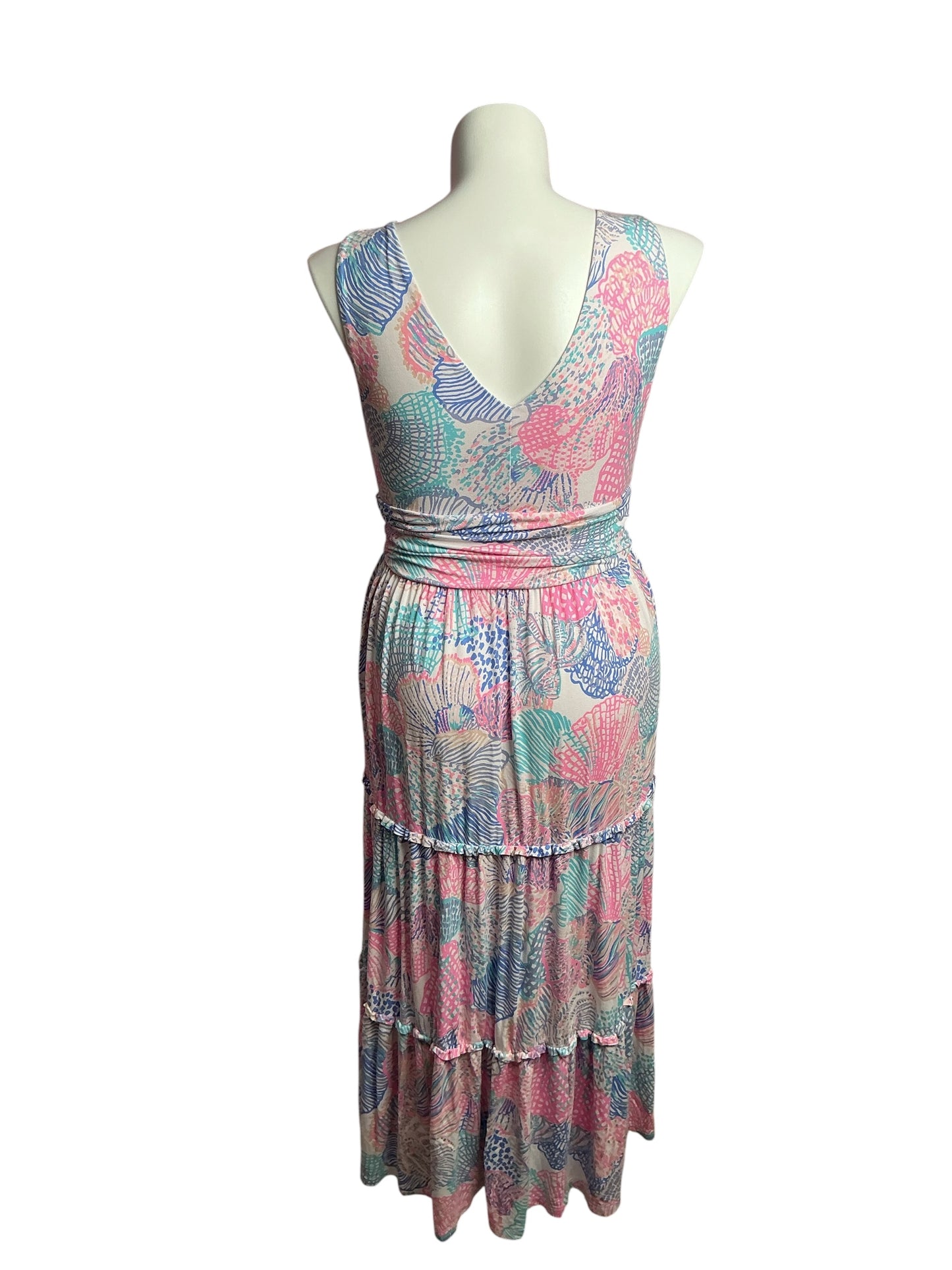 Lilly Pulitzer- Skylar Midi Dress Multi Roar Of The Seas Size L
