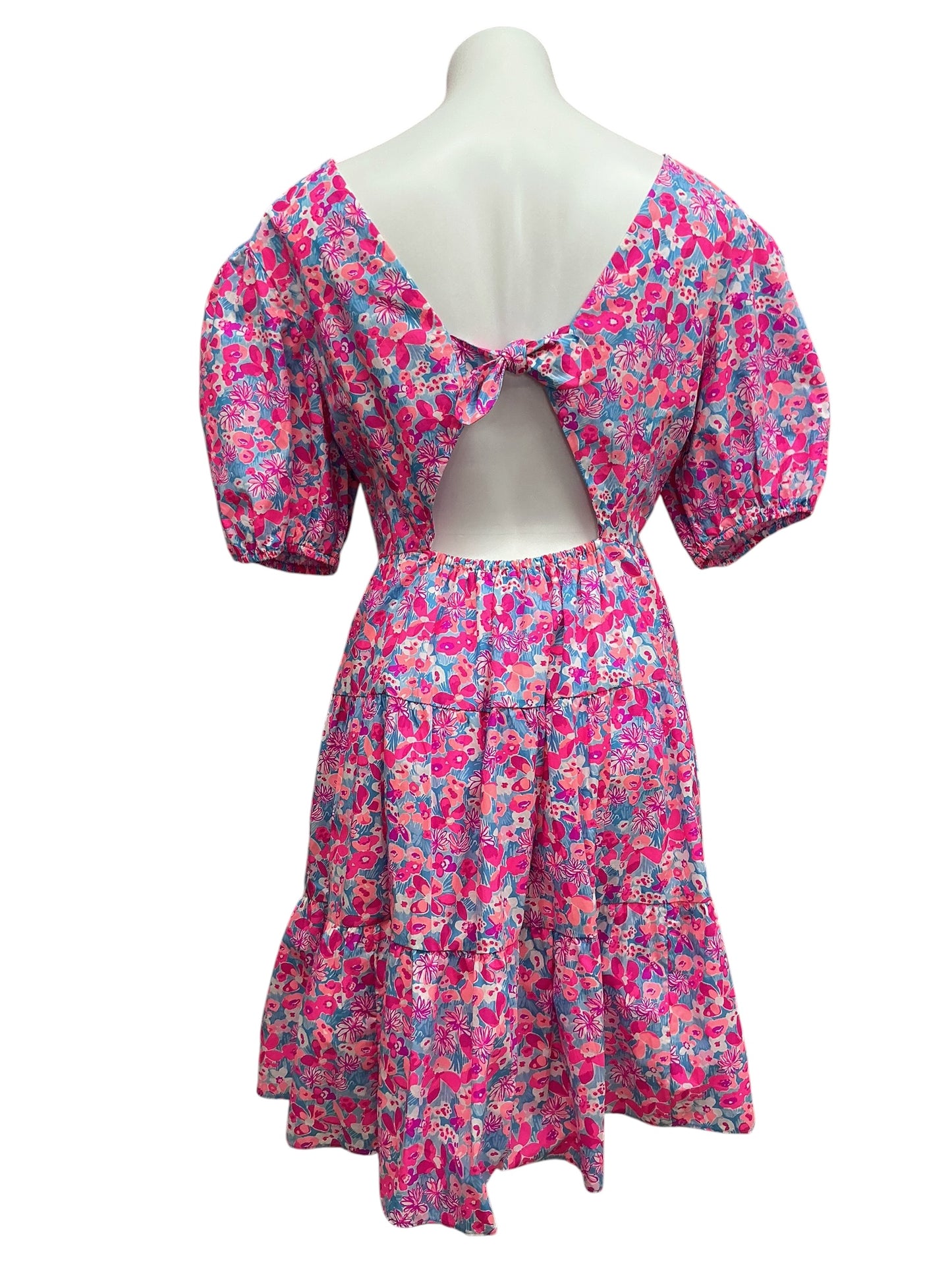 Lilly Pulitzer Nalani Short Sleeve Dress Aura Pink Baby Bloomer - Size 16