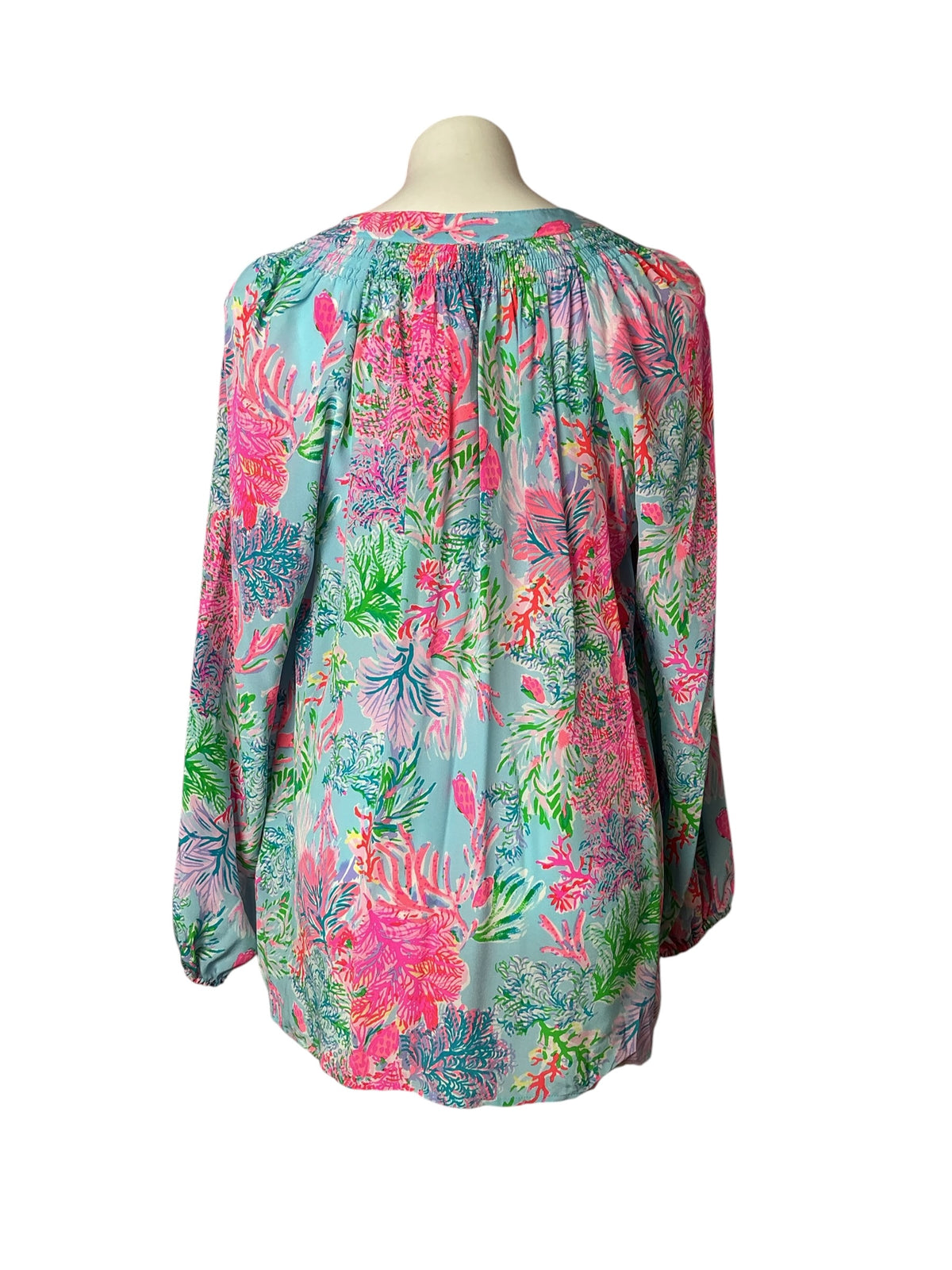 Lilly Pulitzer NWT Elsa Top Celestial Blue Cay To My Heart - Size L