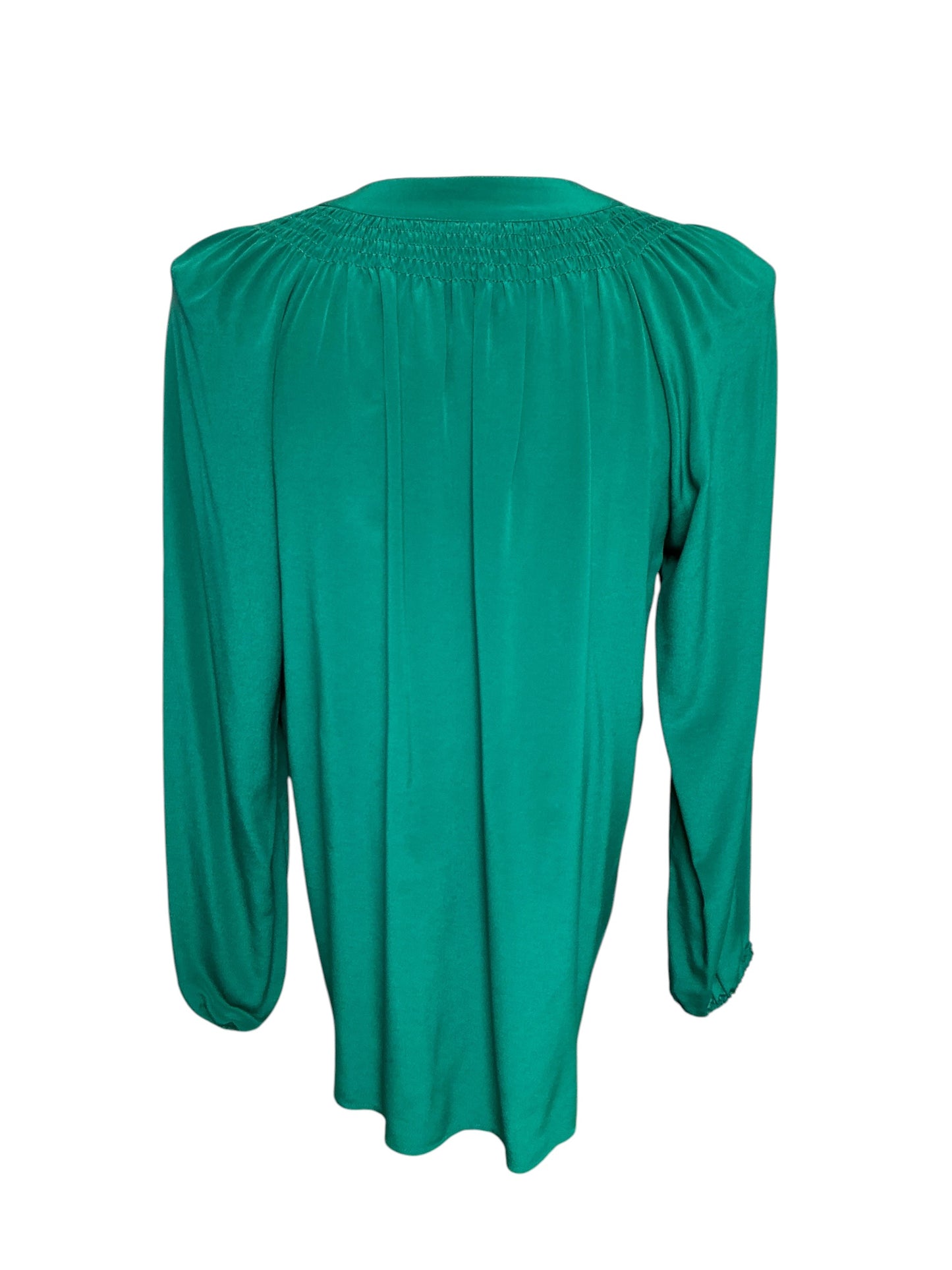 Lilly Pulitzer Elsa Silk Top Fiddle Leaf Green - Size XL