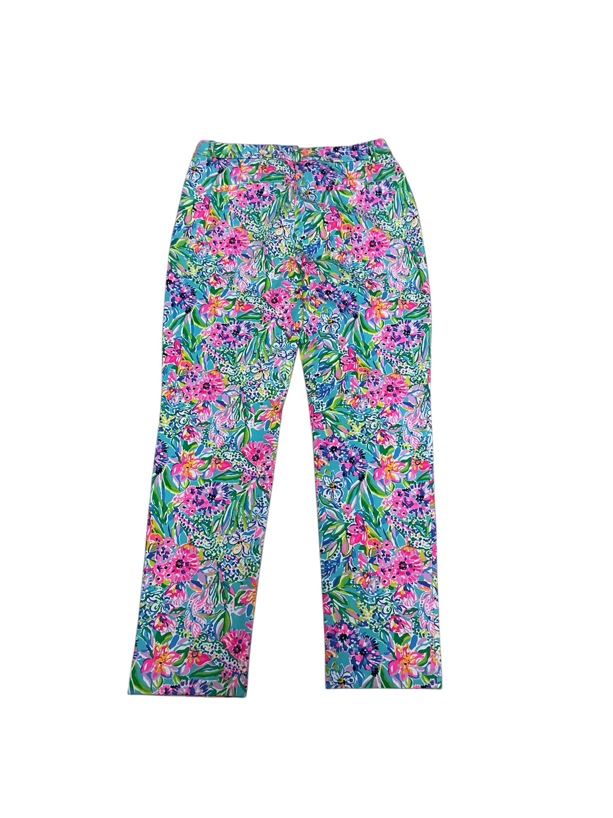 Lilly Pulitzer NWT Kelly Knit Pant Amalfi Blue Alligator Isle - Size 8