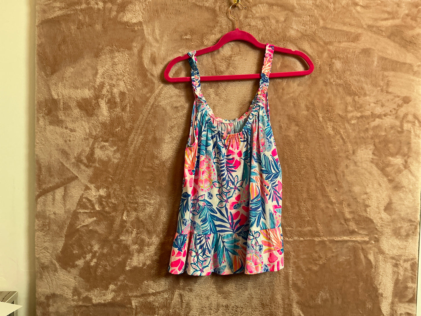 Lilly Pulitzer NWT Loro Top Resort White Rainforest Retreat - Size M