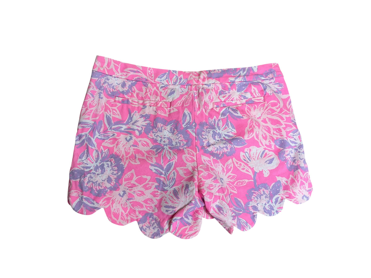 Lilly Pulitzer NWT Buttercup Stretch Short Rousseau Pink Zen Gar - Size 8