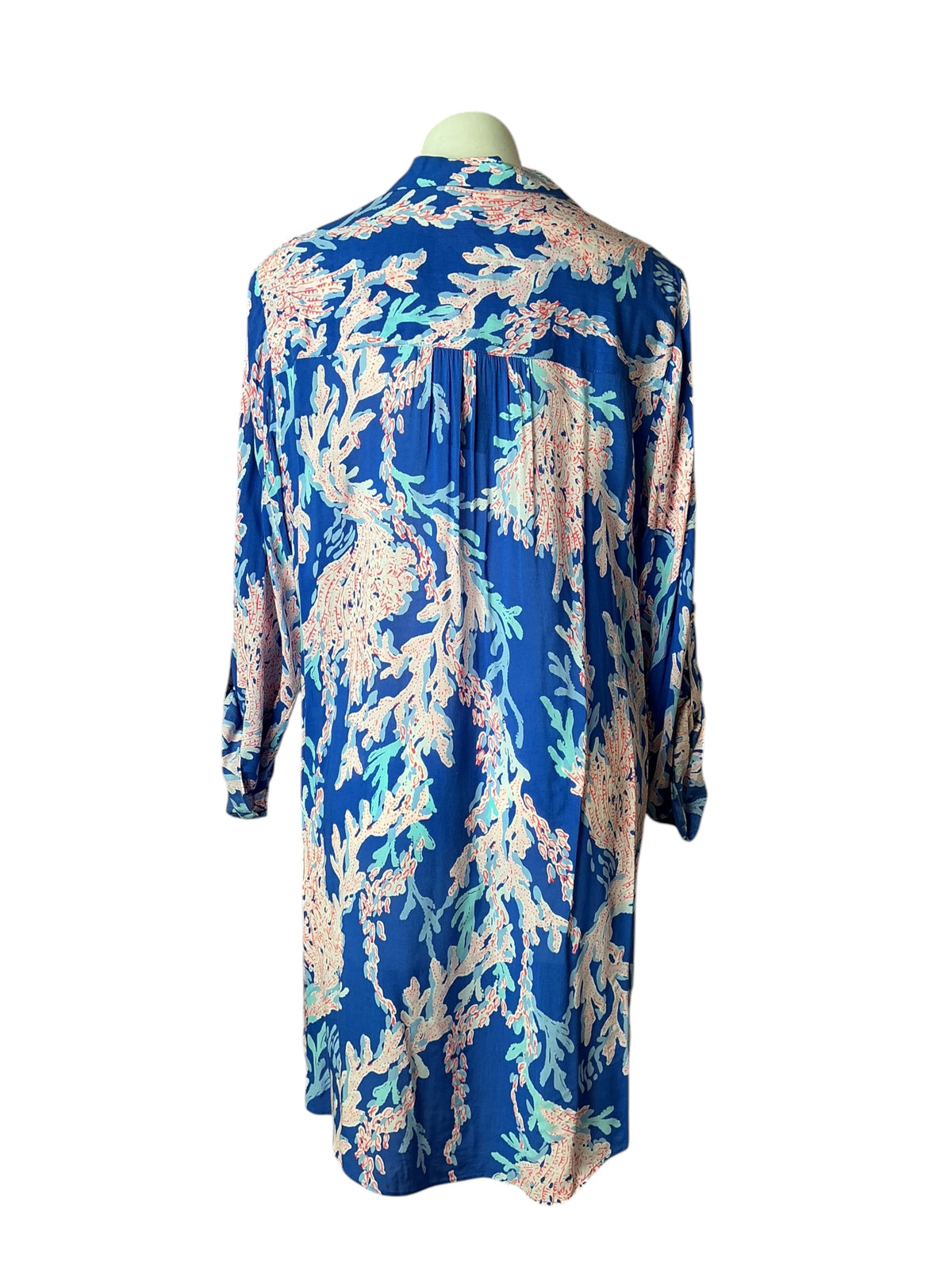Lilly Pulitzer NWT Natalie Coverup Borealis Blue Swim On Over - Size XL