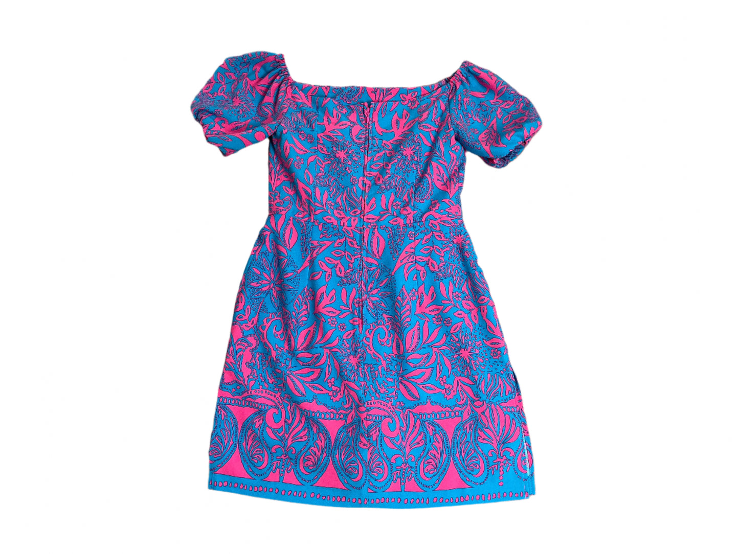 Lily Pulitzer Jada Off The Shoulder Romper Aura Pink - Leaf An Impression - NWT - Size - 2