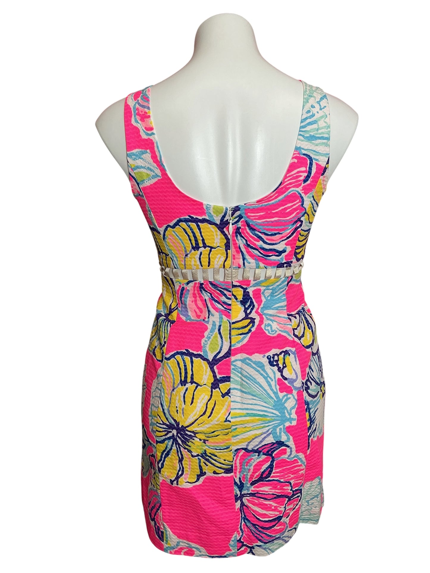 Lilly Pulitzer Iggy Cut Out Shift Dress Swept By The Tides - Size 00