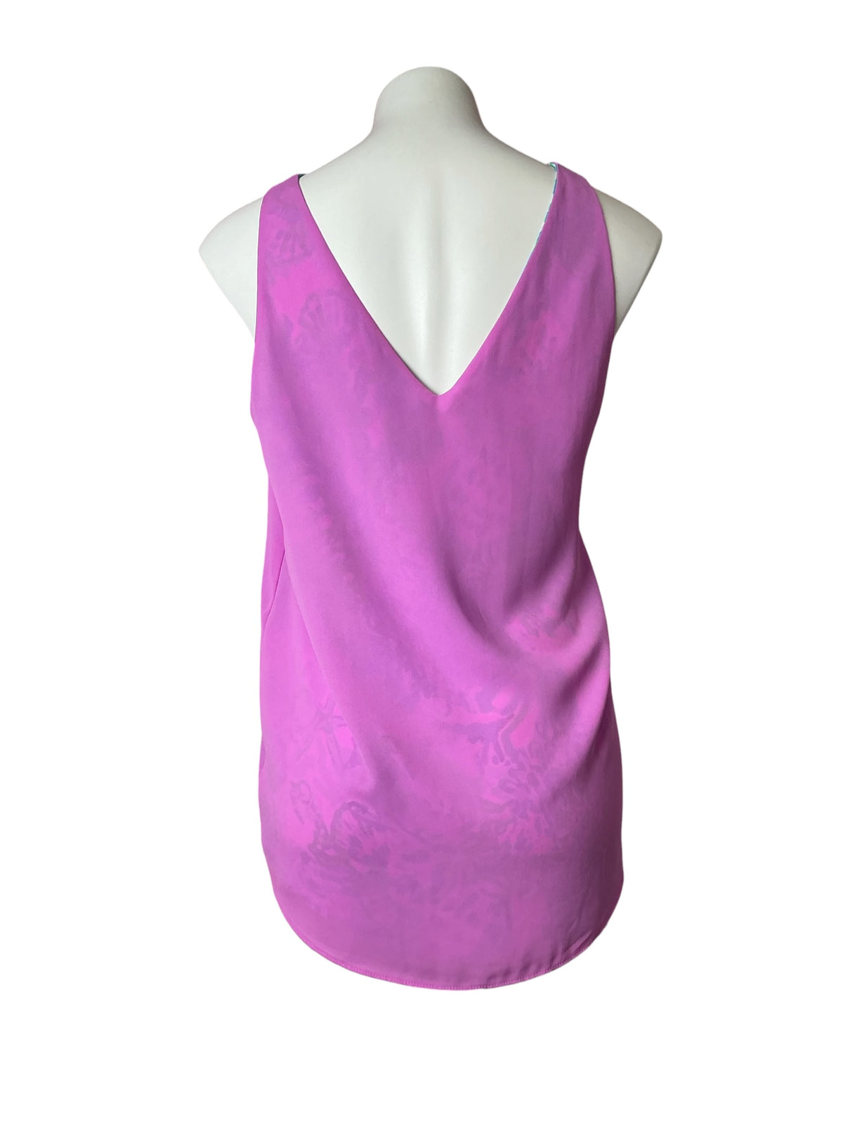 Lilly Pulitzer Florin Reversible V-Neck Tank Top Amethyst Tint Craysea - Size M