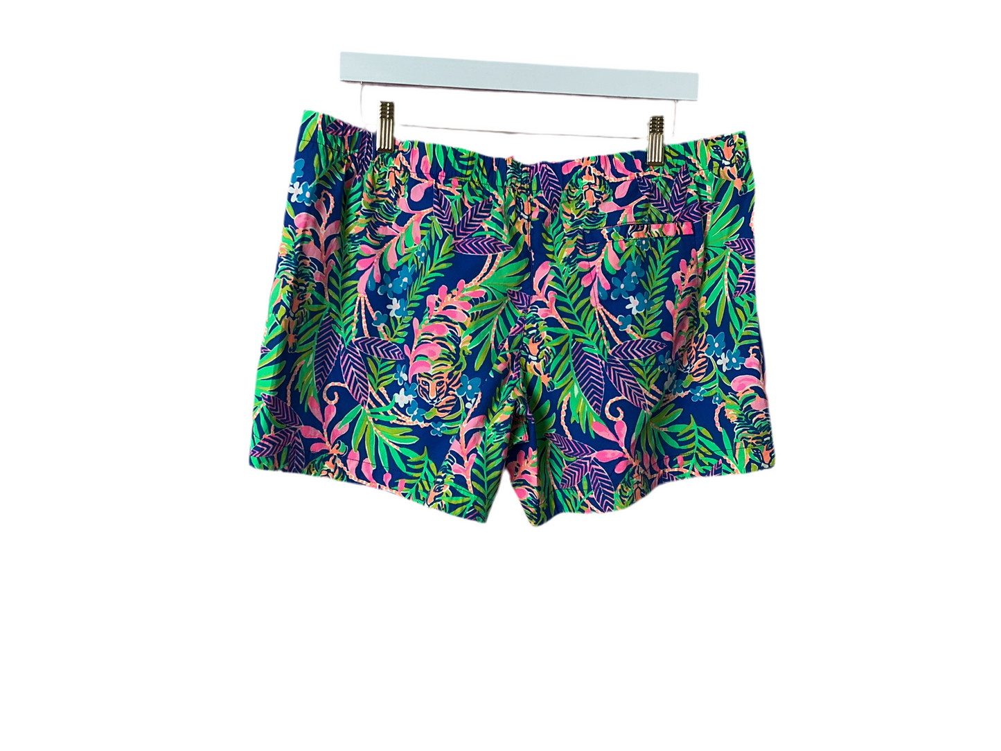 Lilly Pulitzer NWT - Ocean View Short - Borealis Blue How You Like Me Prowl - Size L