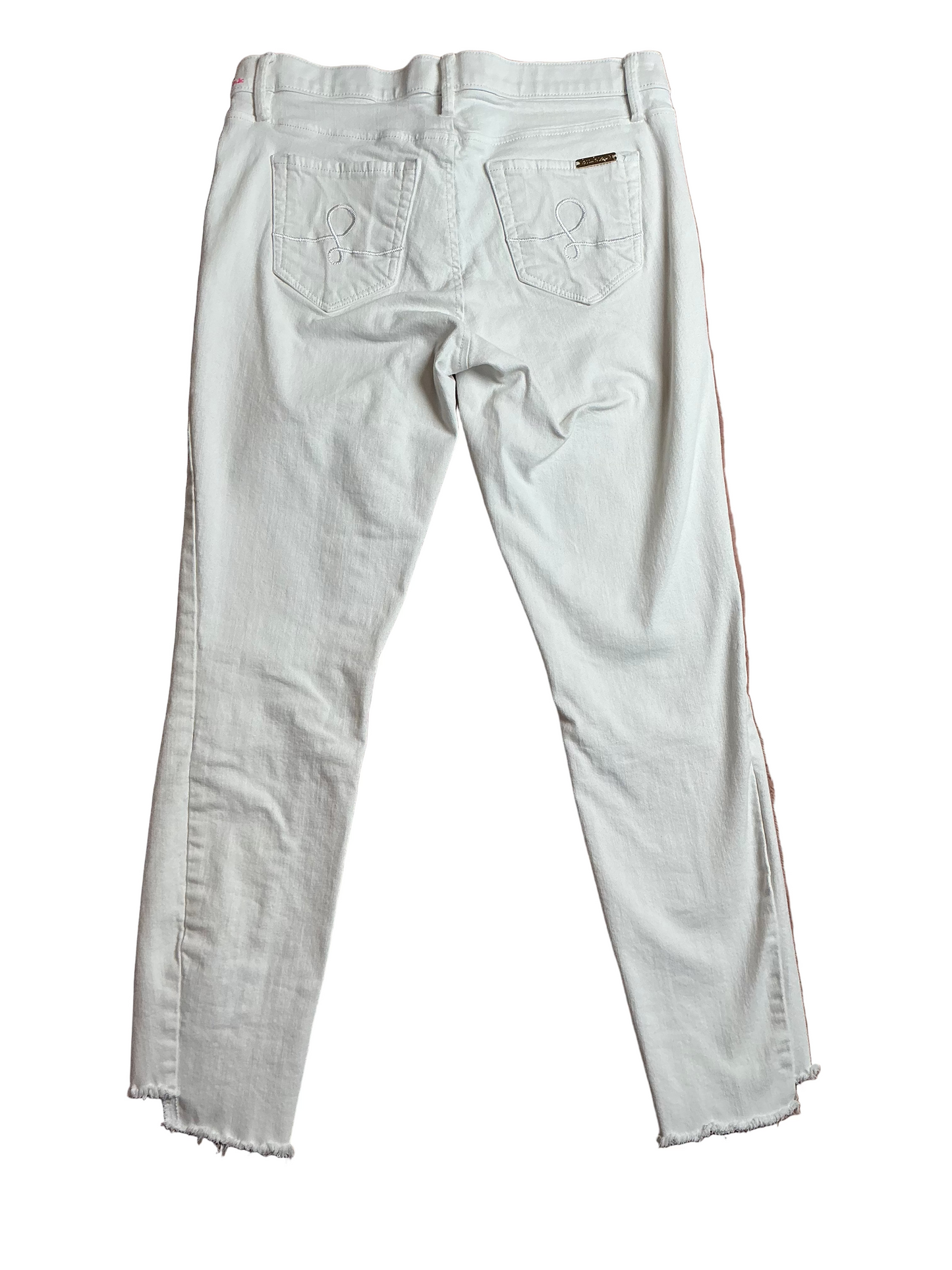 Lilly Pulitzer South Ocean High-Rise Skinny Jeans Pants Resort White - Size 8