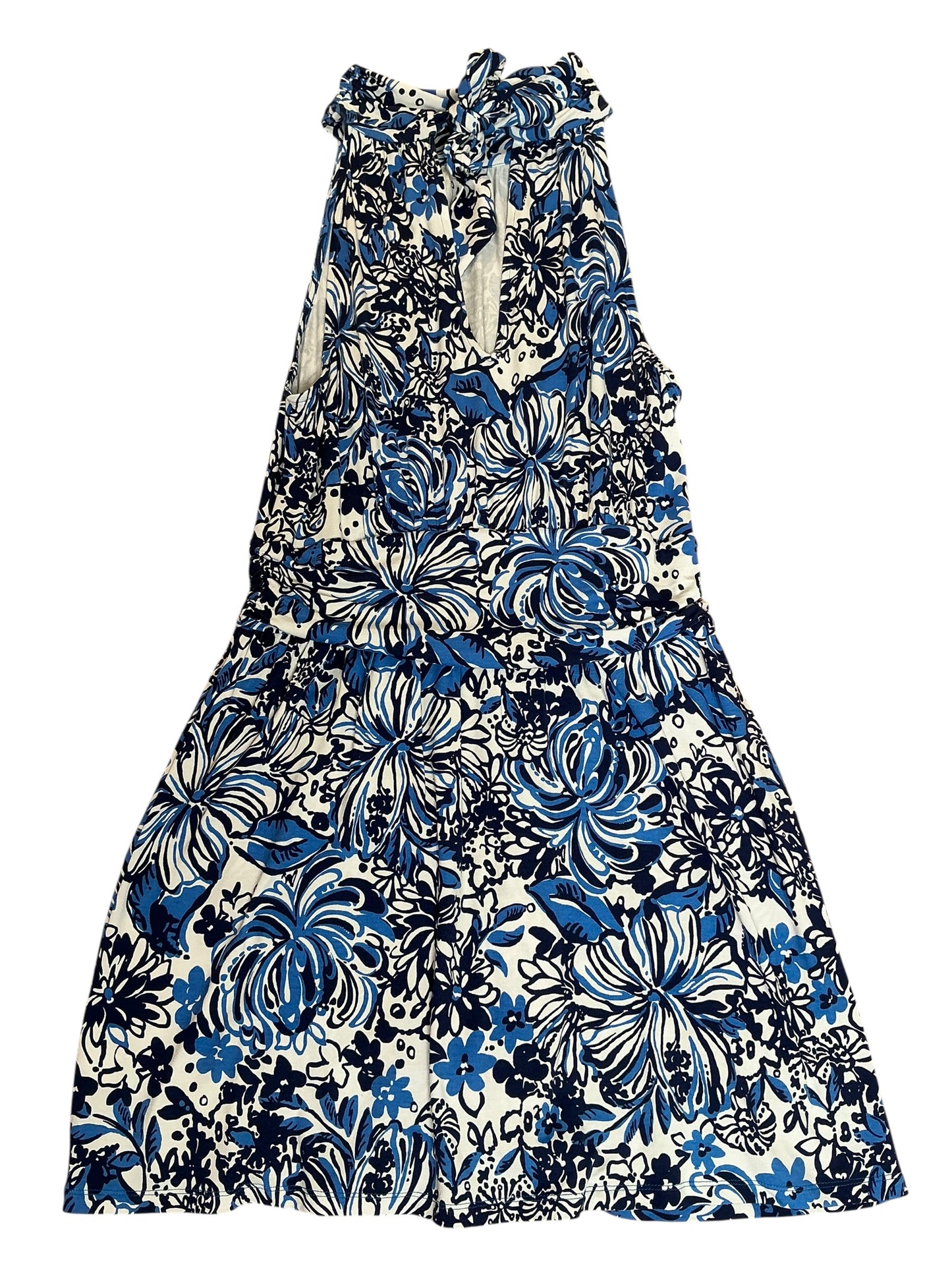 Lilly Pulitzer Wyota Skirted Romper Low Tide Navy Pandrama - Size L