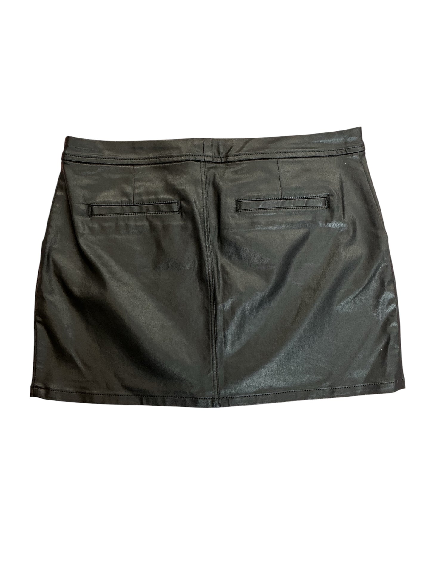 Lilly Pulitzer Colette Stretch Coated Skirt Noir Black - Size 10