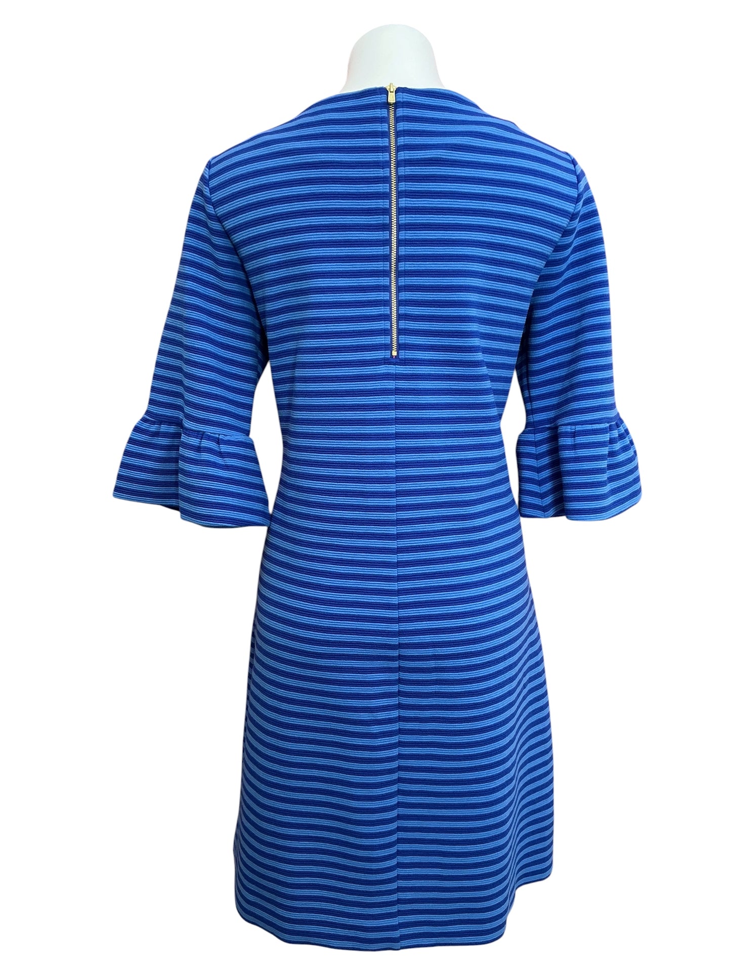 Lilly Pulitzer Alden Striped Shift Dress Blue Gritto Ottoman Stripe - Size XL