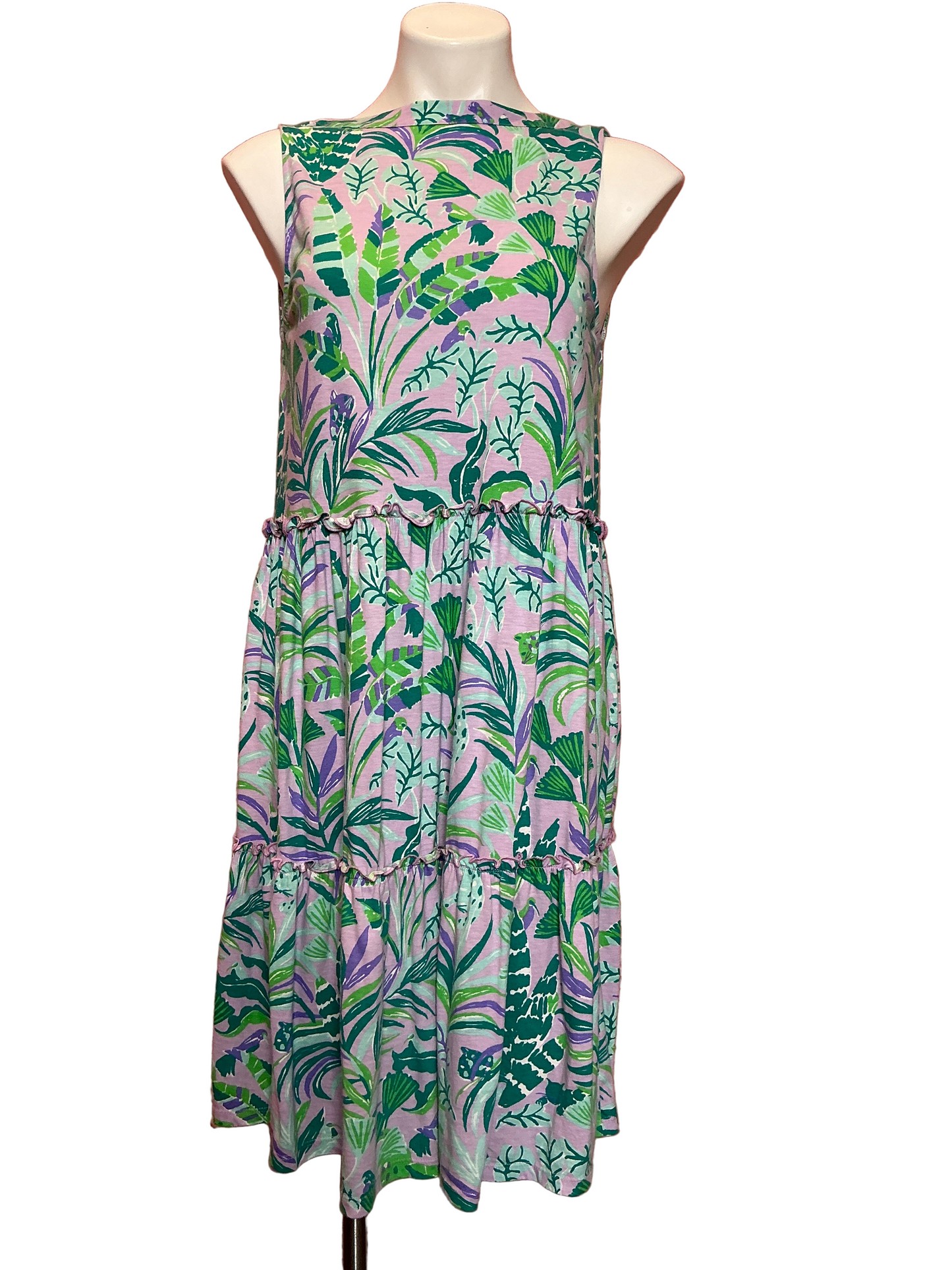 Lilly Pulitzer Lorina Swing Dress Purple Iris On The Chase Size M