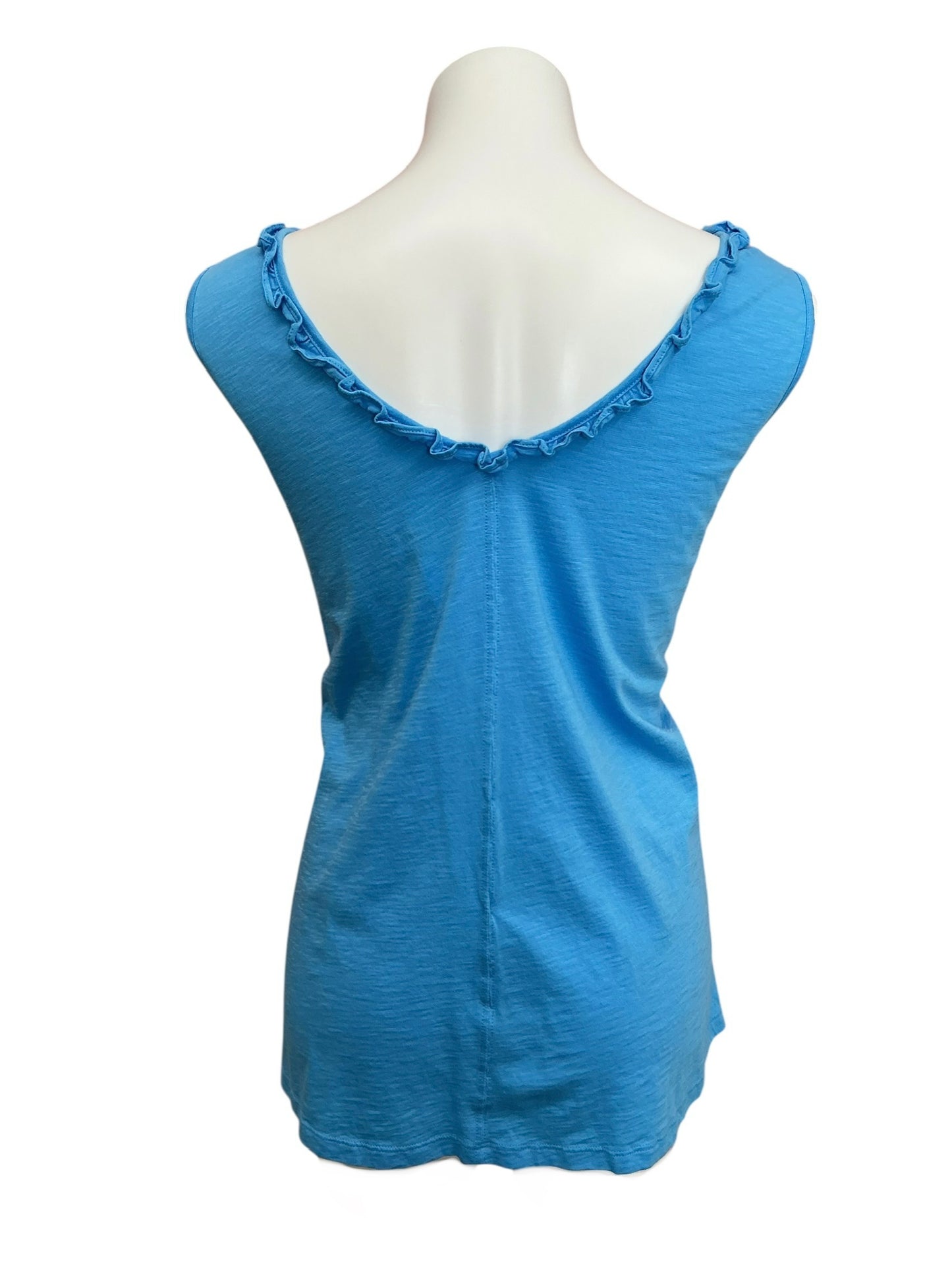 Lilly Pulitzer Gigi Ruffle Tank Top Lunar Blue - Size XXL
