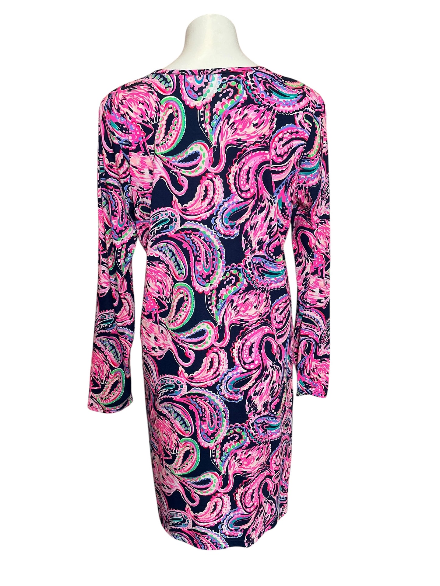 Lilly Pulitzer Long Sleeve Etta Dress Flock to the Top - Size L