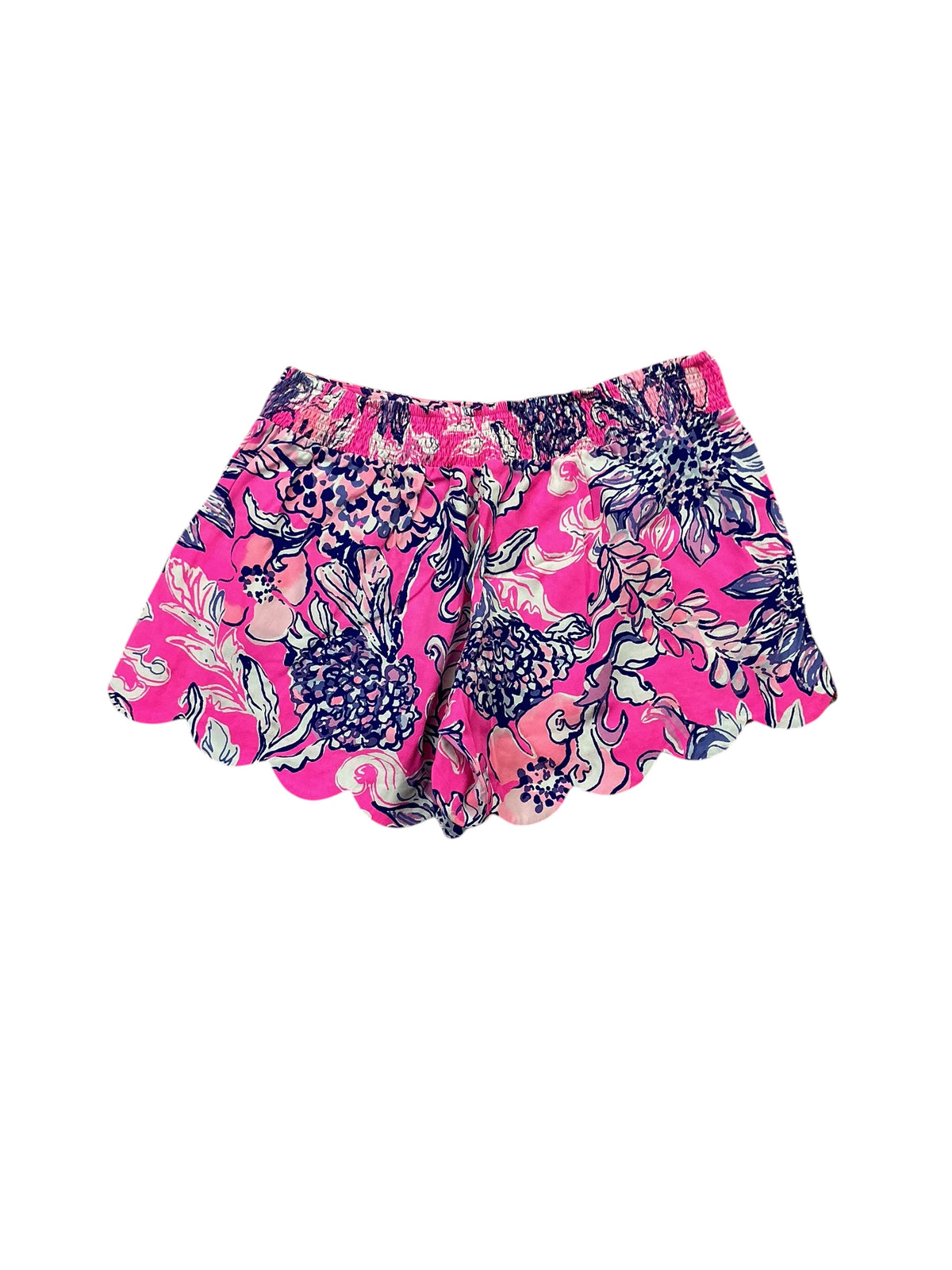 Lilly Pulitzer Buttercup Knit Shorts Last Bud Not Least - Size S