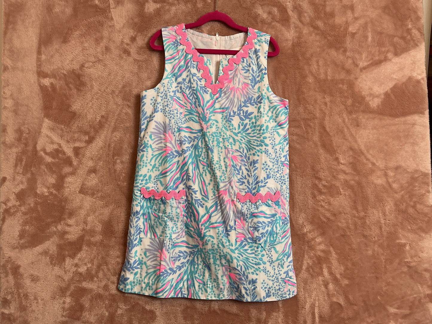 Lilly Pulitzer Mini Romey Shift Set Multi Via Del Mar - Size 14