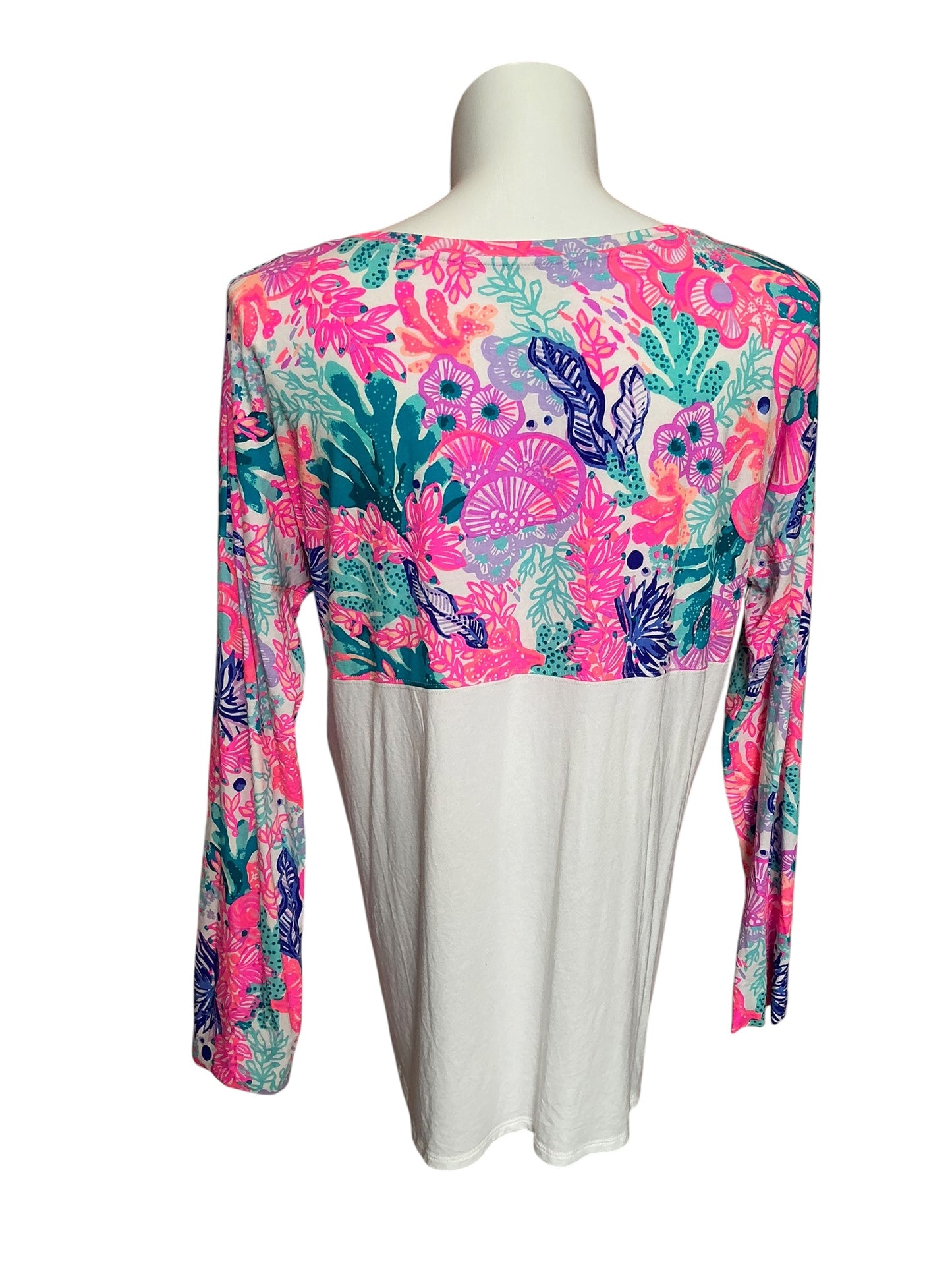 Lilly Pulitzer Finn Top Seaside Carnivale - Size XL