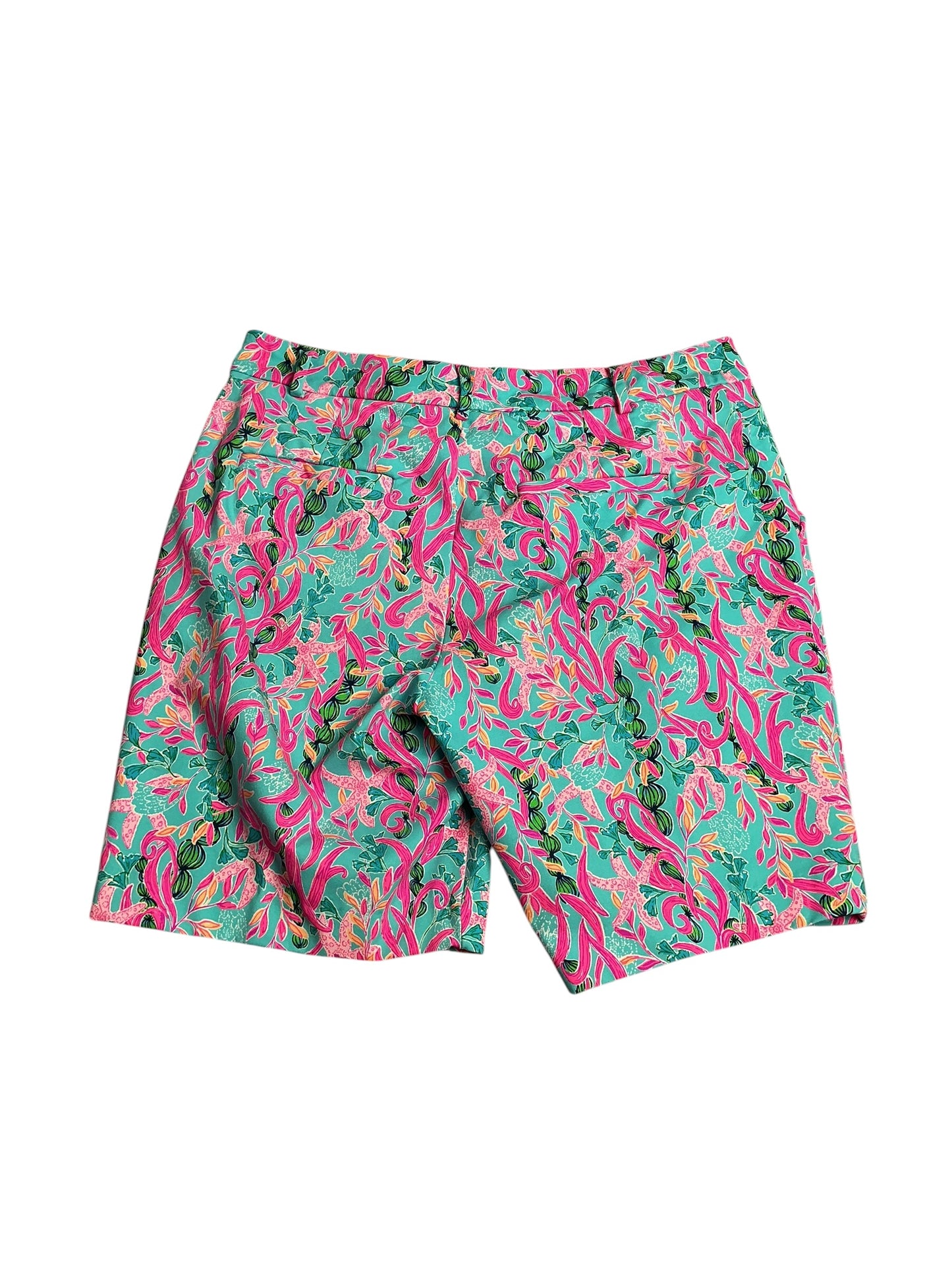 Lilly Pulitzer- 9” Natia Knit Shorts Multi Seaweed Samba Size 12