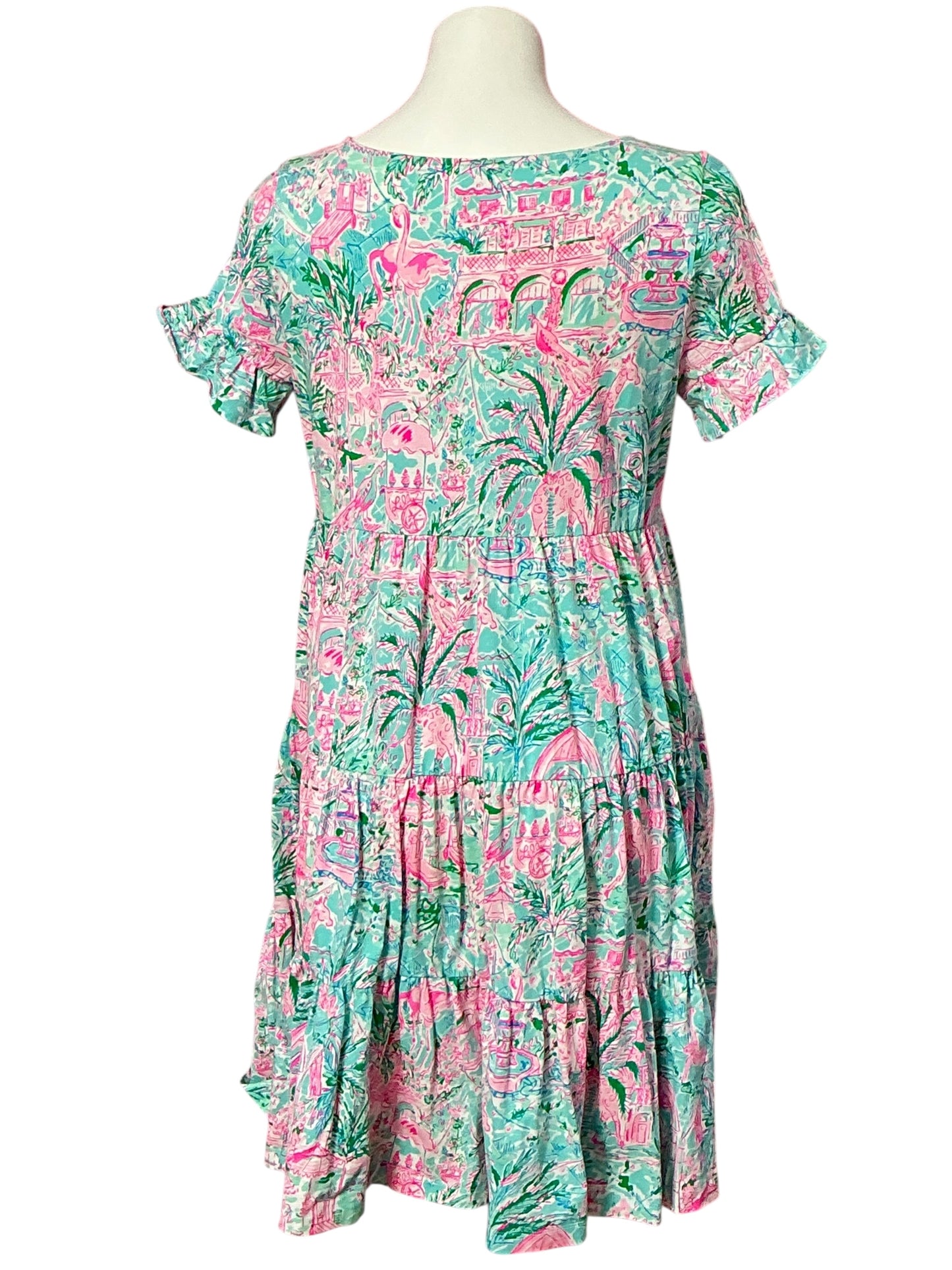 Lilly Pulitzer Jodee Swing Dress - Bali Blue Spotted On Worth - Size M