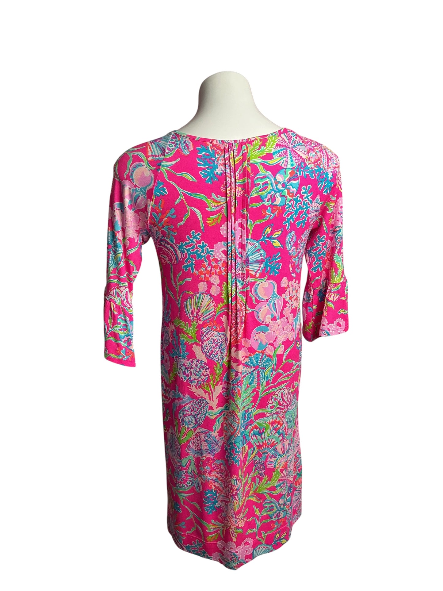 Lilly Pulitzer- Krysta Tunic Dress Pink Isle Shell me Something Good Size XS